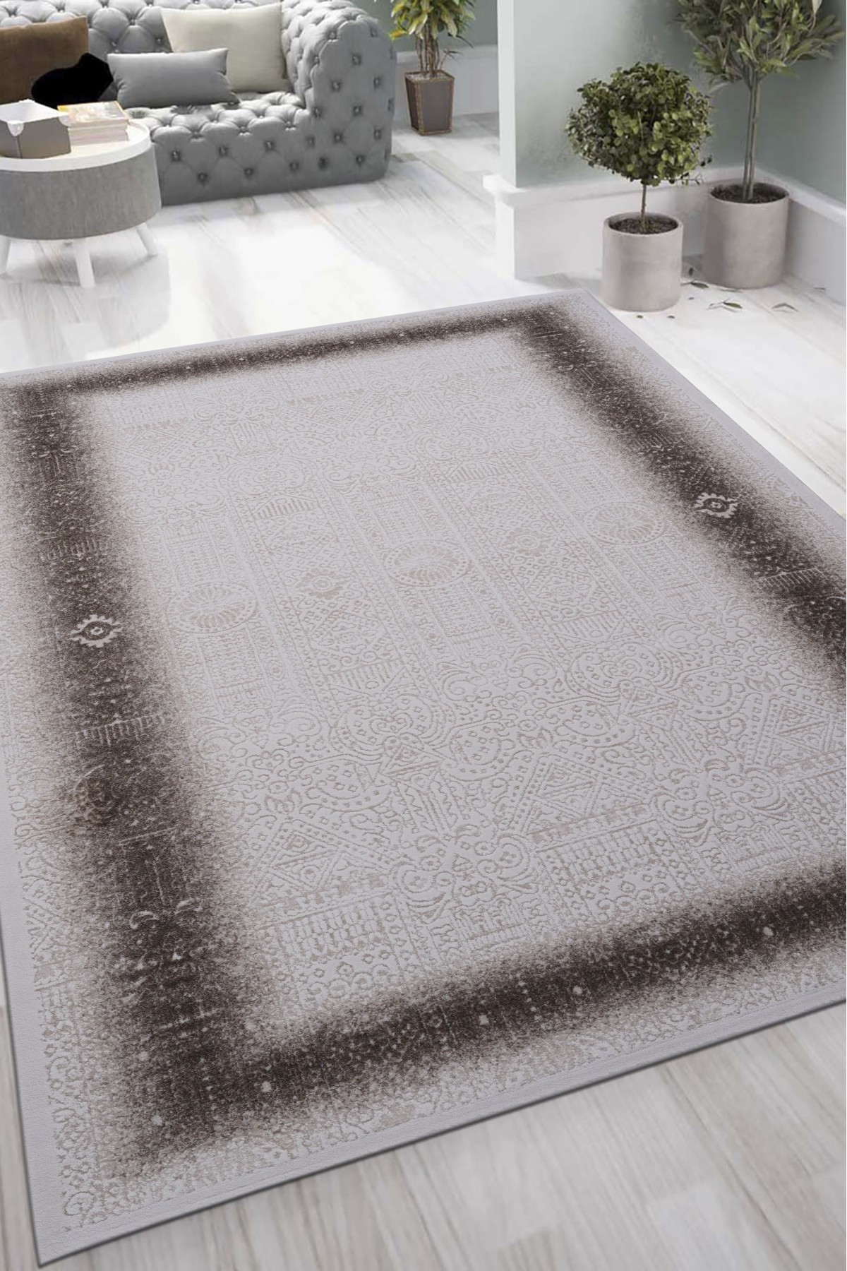 Atlantik Dizayn 0132Aa Modern Makine Halısı