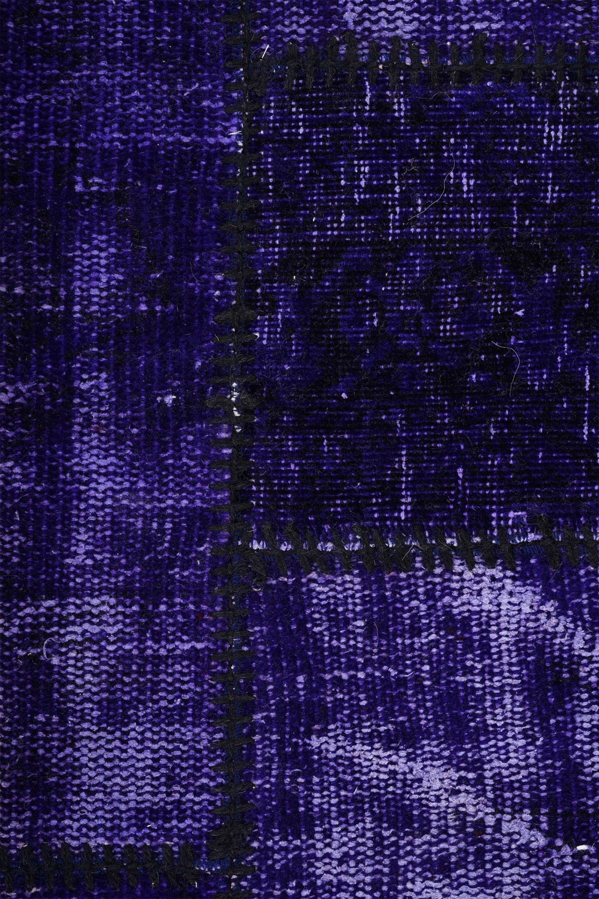 Patchwork Mor Modern El Dokuma Halı