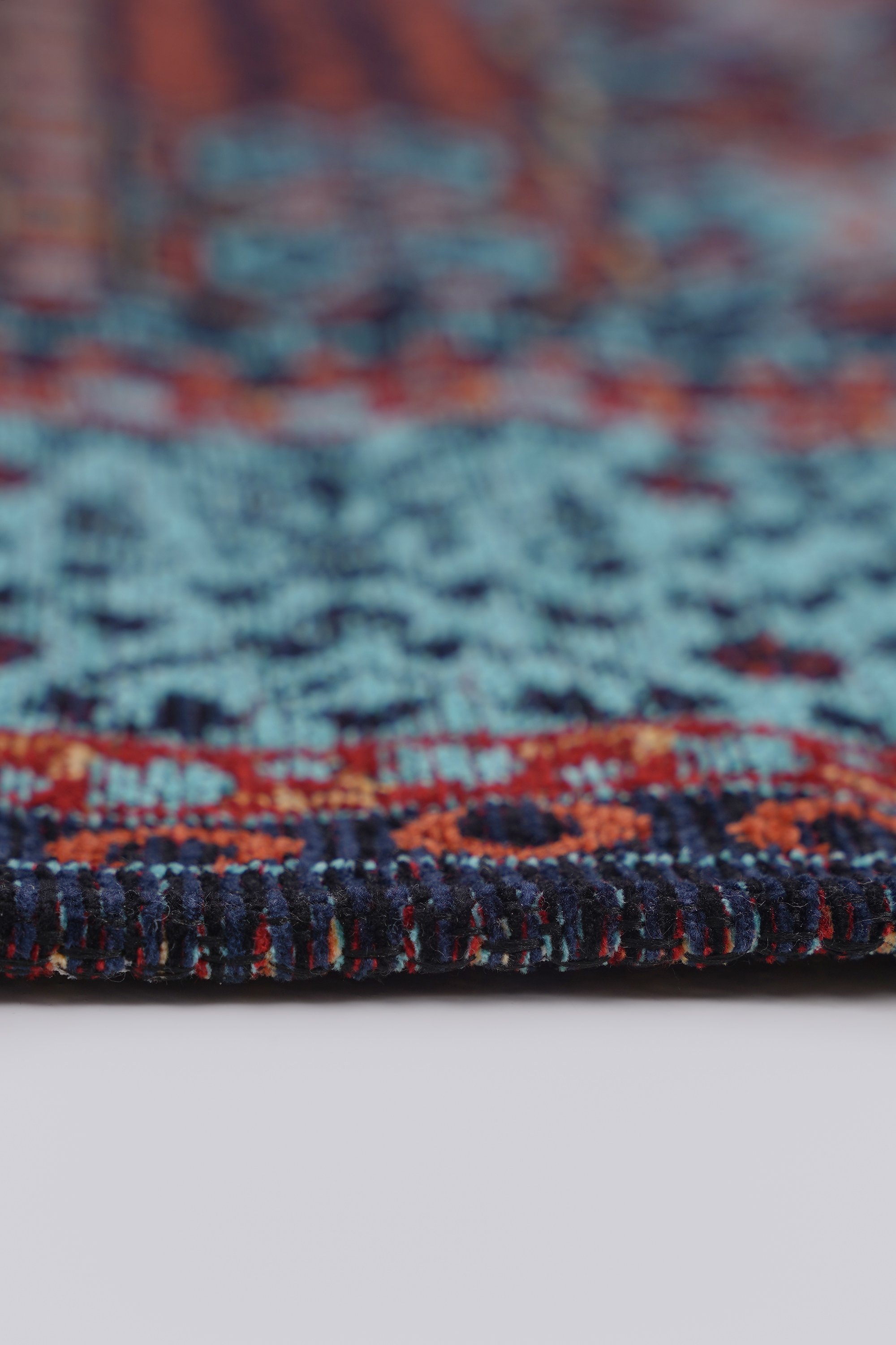 Mira Memlük V15 Turkuaz Klasik Kilim