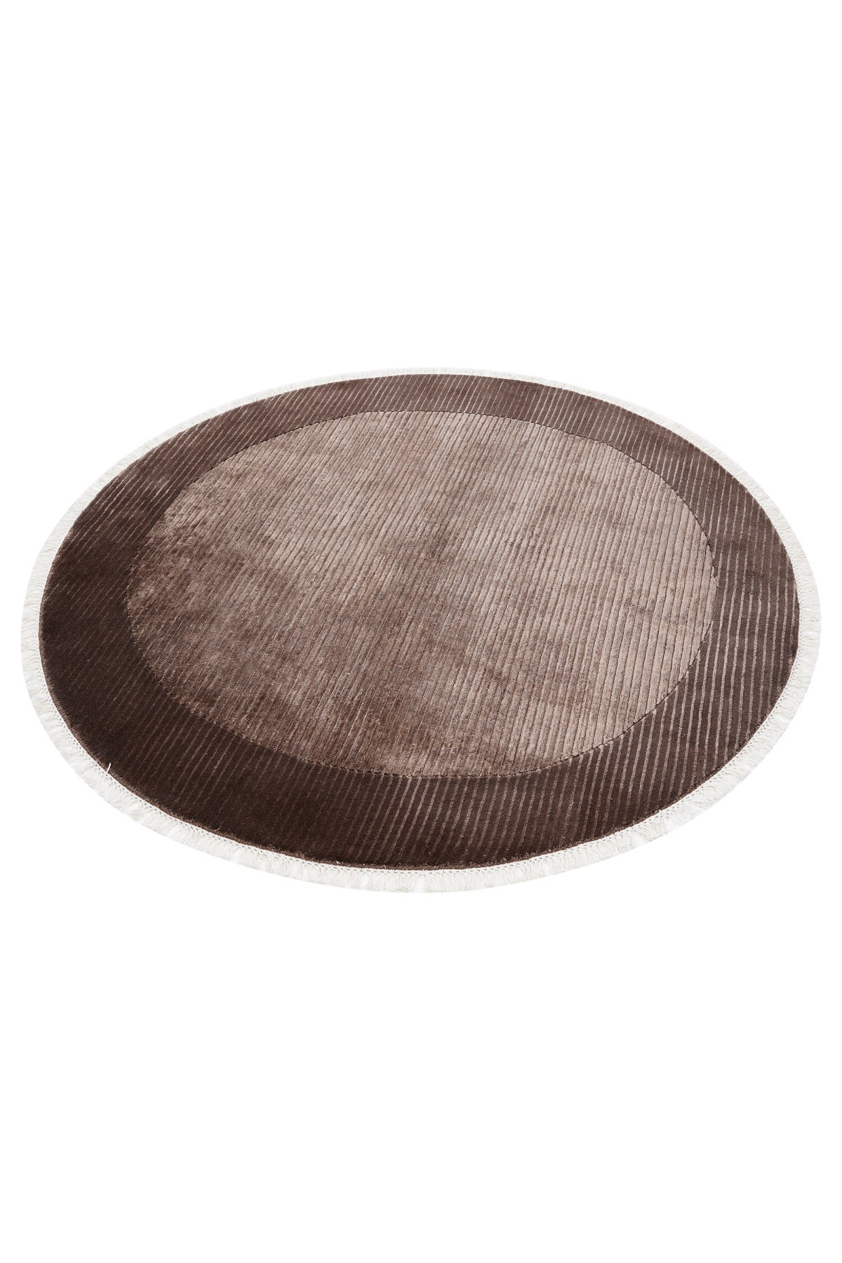 Nepal 3517 Kahverengi Modern El Dokuma Kışlık Bambu Halı