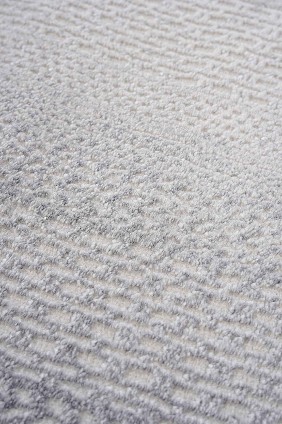 Soft 1120 Gri Geometrik Dokulu Modern Halı