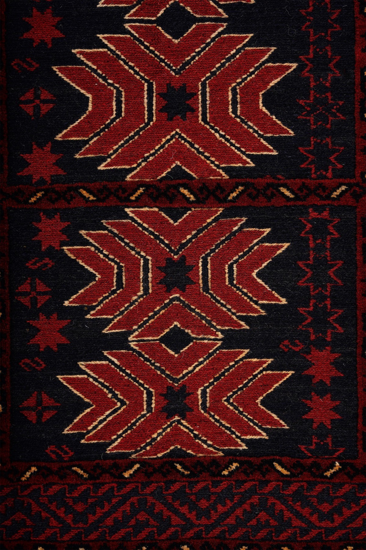 Afgan Berceste Kilim Kırmızı Otantik El Dokuma Halı