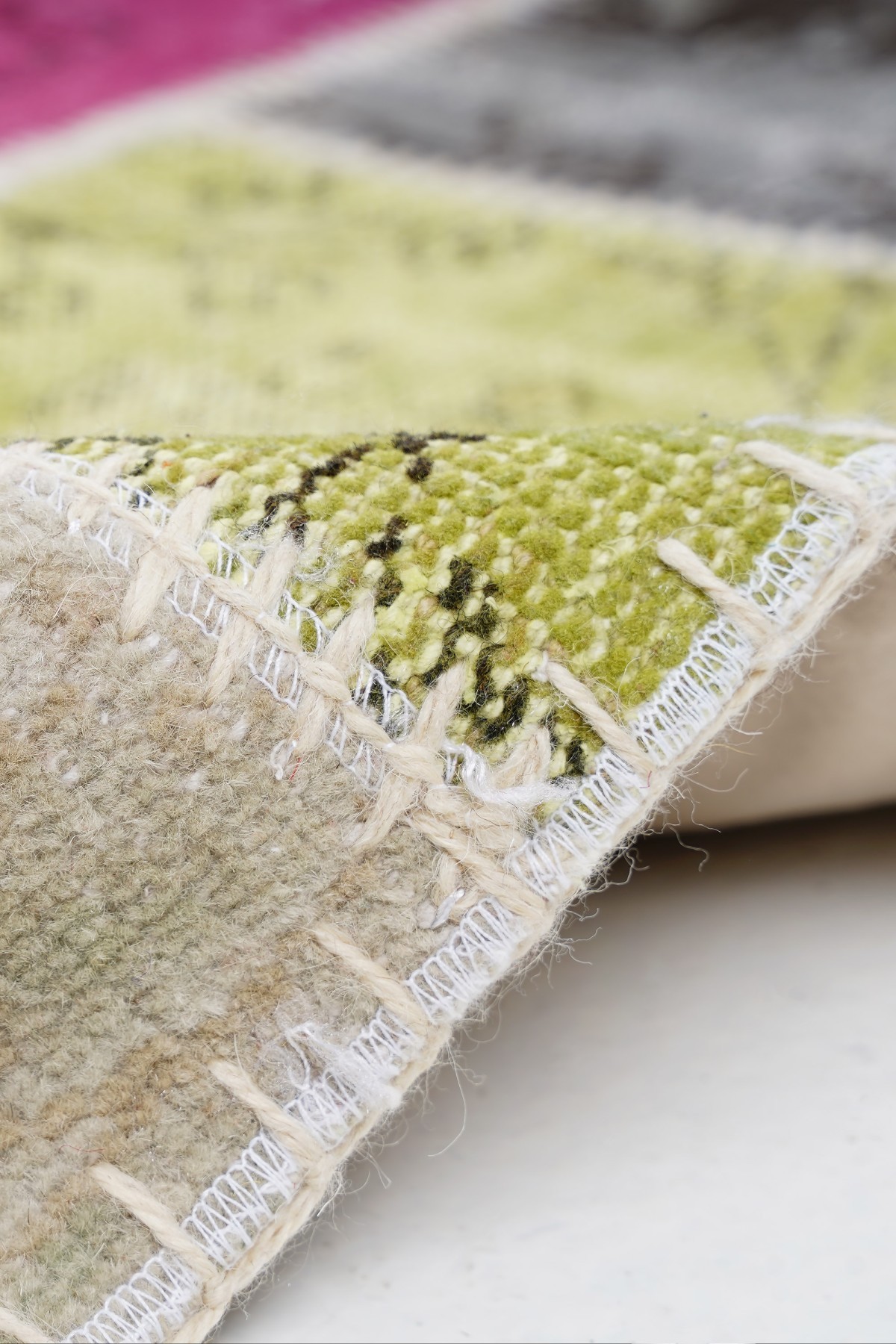 Patchwork Renkli Modern El Dokuma Halı