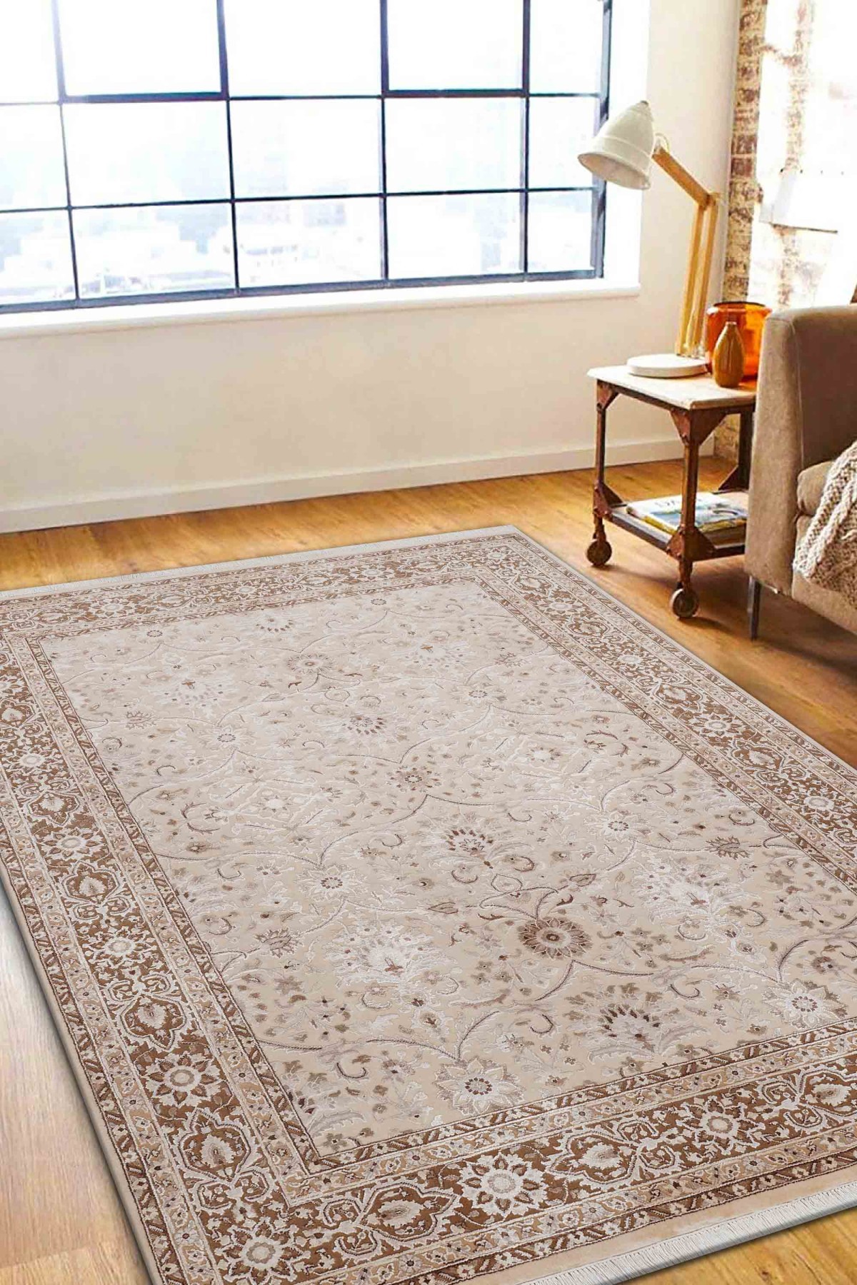 Kumkapı Bej Otantik El Dokuma Halı