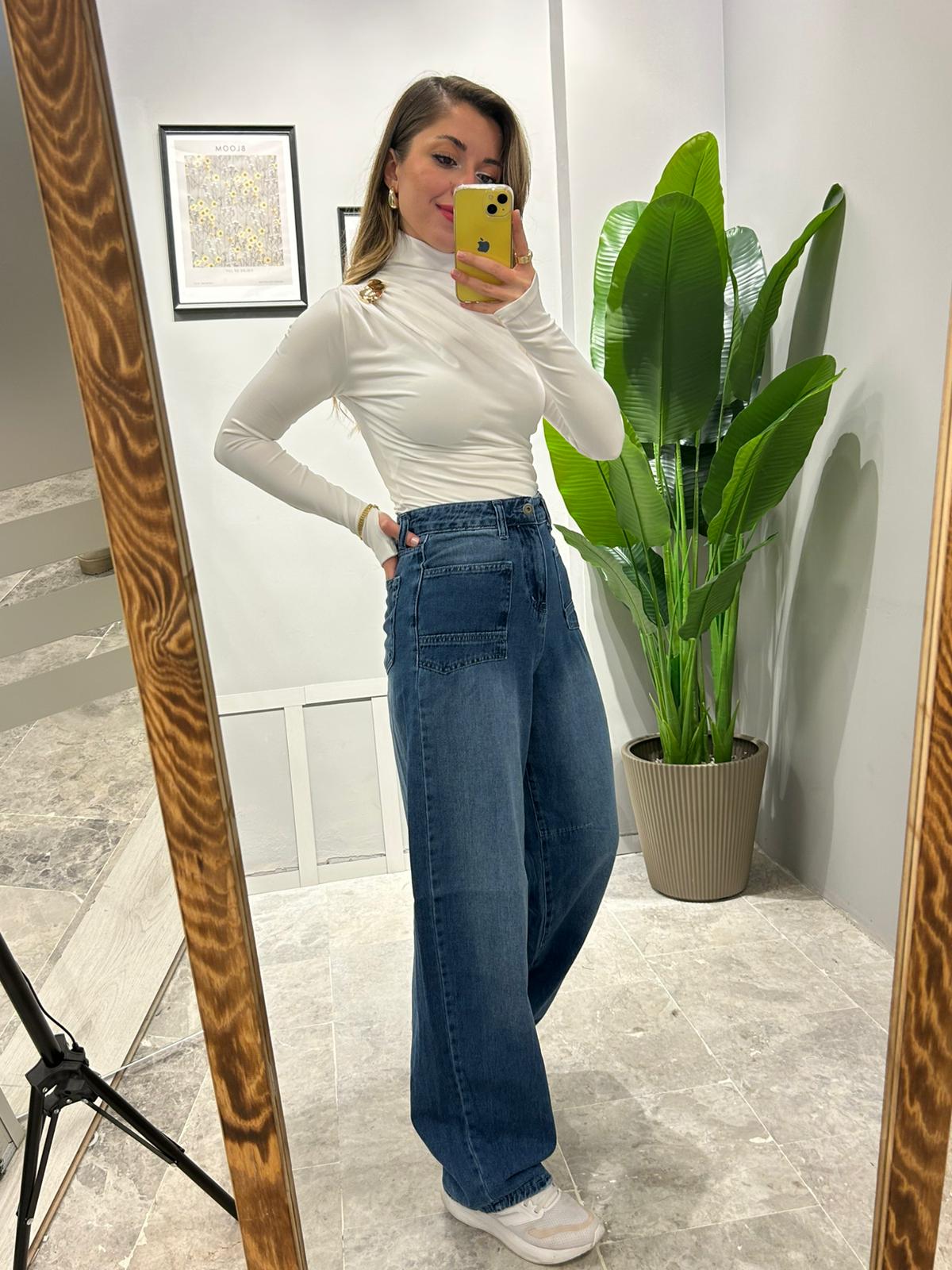 SÜPER YÜKSEK BEL BAGGY JEAN