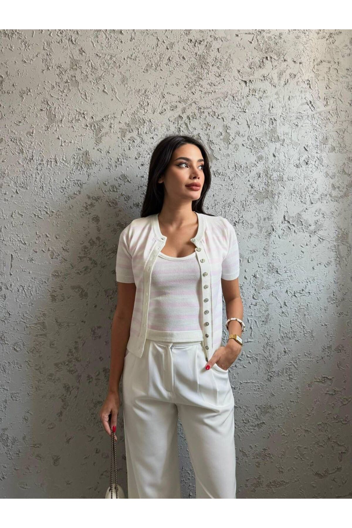ÇİZGİLİ TRİKO ATLET HIRKA TAKIM