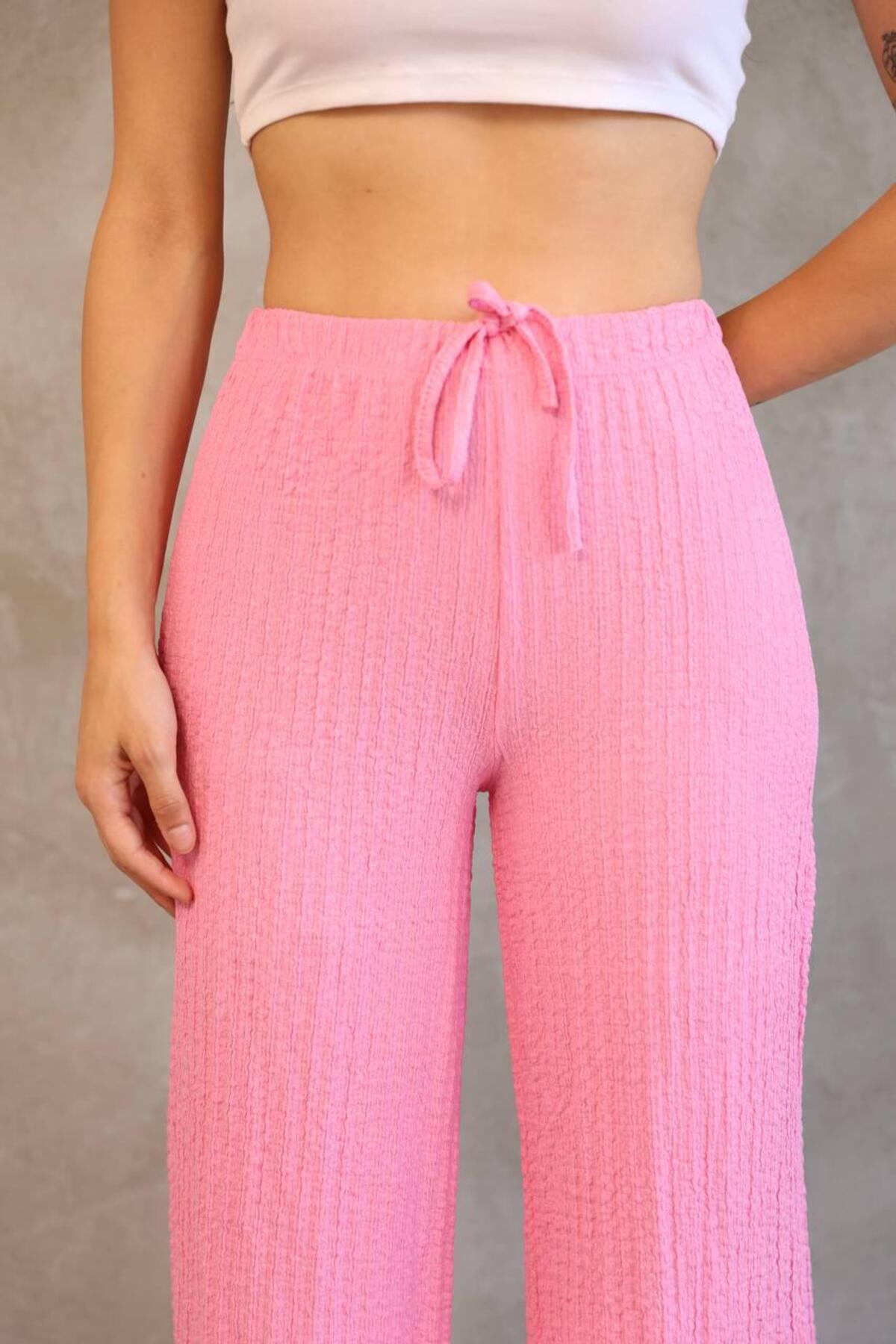 YÜKSEK BEL BUBBLE BÜRÜMCÜK PANTOLON BAGGY