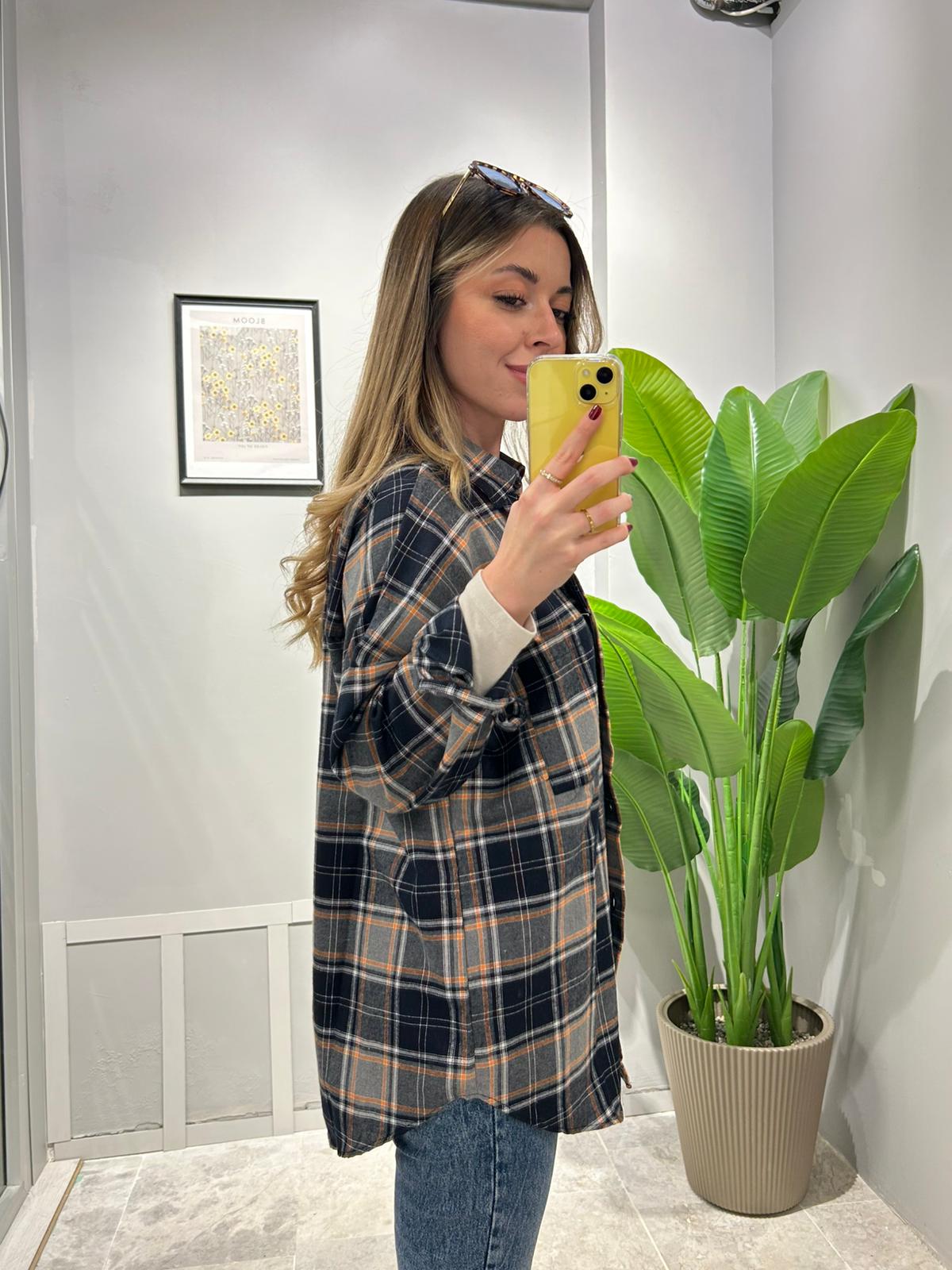 ODUNCU GÖMLEĞİ PAMUKLU - Lacivert