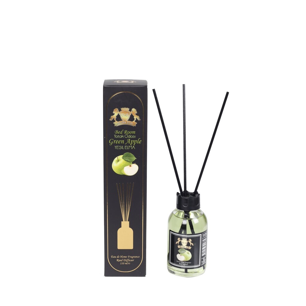 Oda Kokusu Bambu Çubuklu 110ml Yeşil Elma