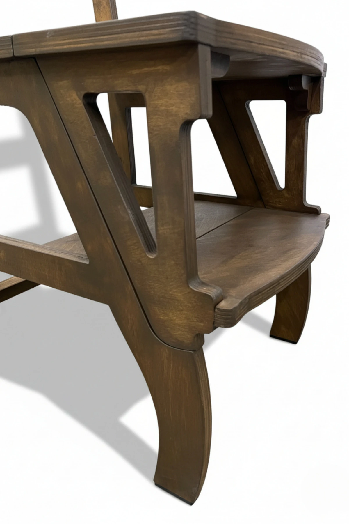 2'si 1 Arada Ahşap Fonksiyonel Sandalye - Merdiven - Mutfak Sandalyesi - Tabure - Sandalye Merdiven