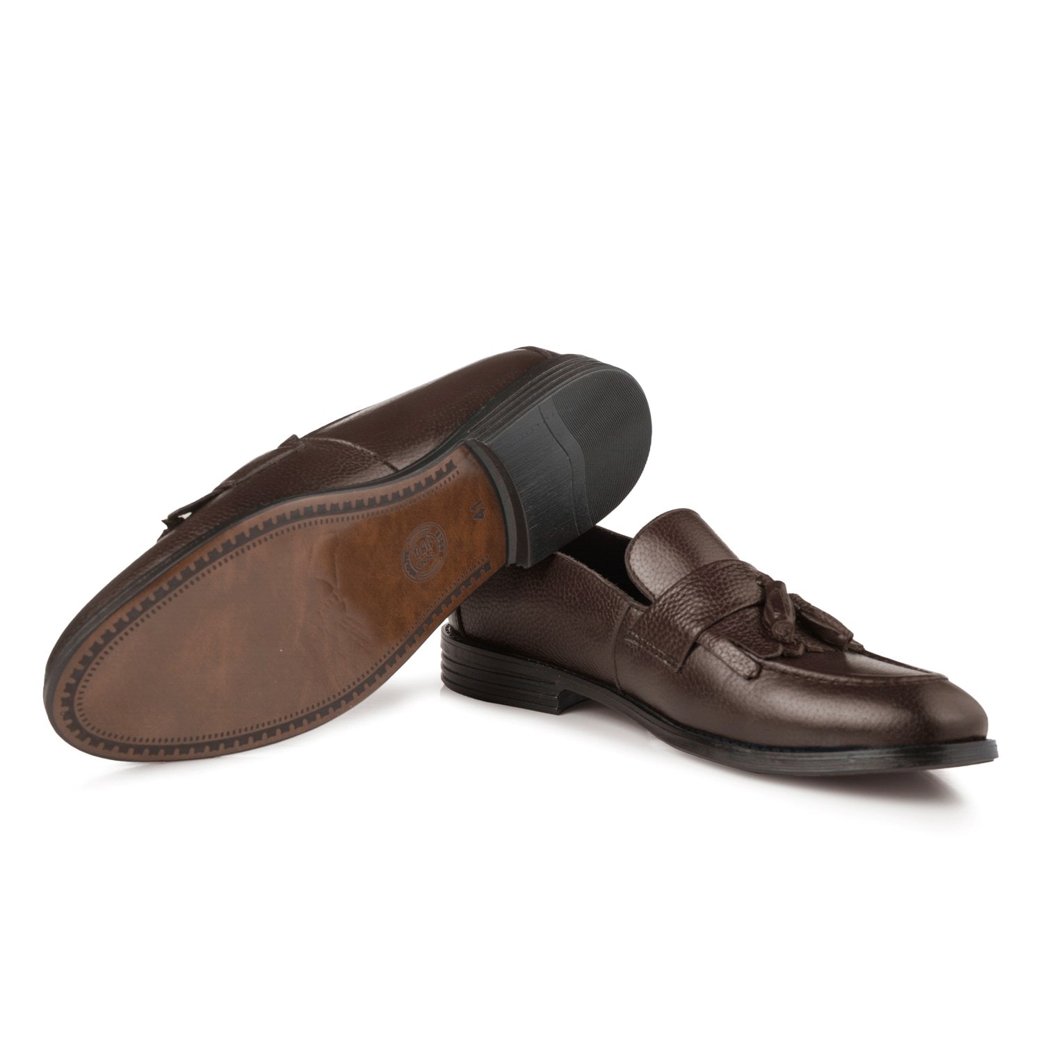 Ducavelli Tassel Genuine Leather Men's Classic Shoes, Loafer Classic Shoes, Moccasin Shoes