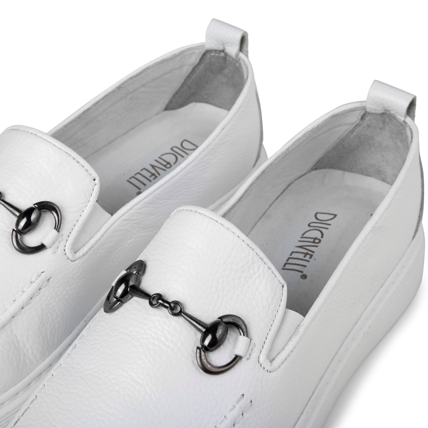 Ducavelli Anchor Genuine Leather Men's Casual Shoes, Loafer Shoes, Light Shoes, Summer Shoes