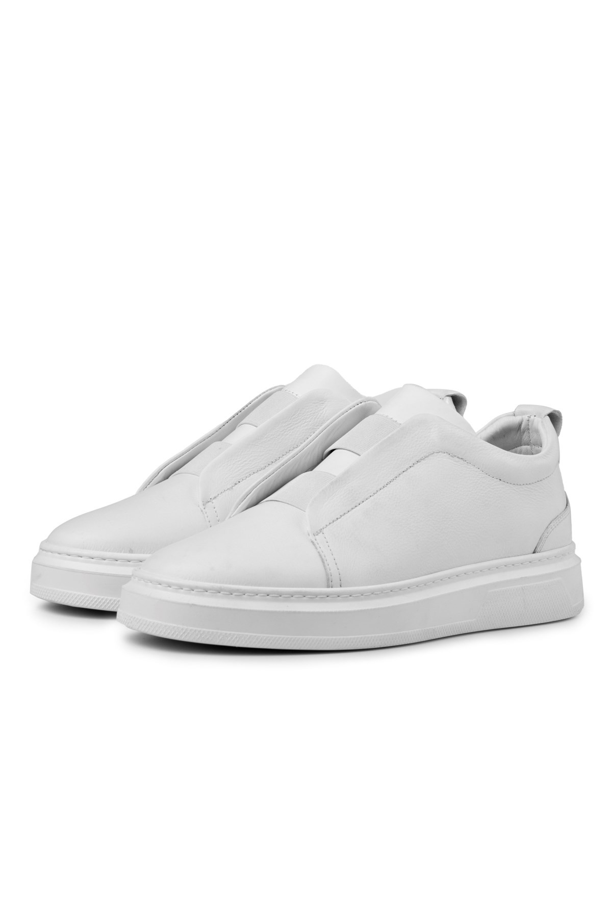 Ducavelli Espo Men's Genuine Leather Sneakers, Elastic Sneakers, Genuine Leather Sneakers, Men's Sneakers