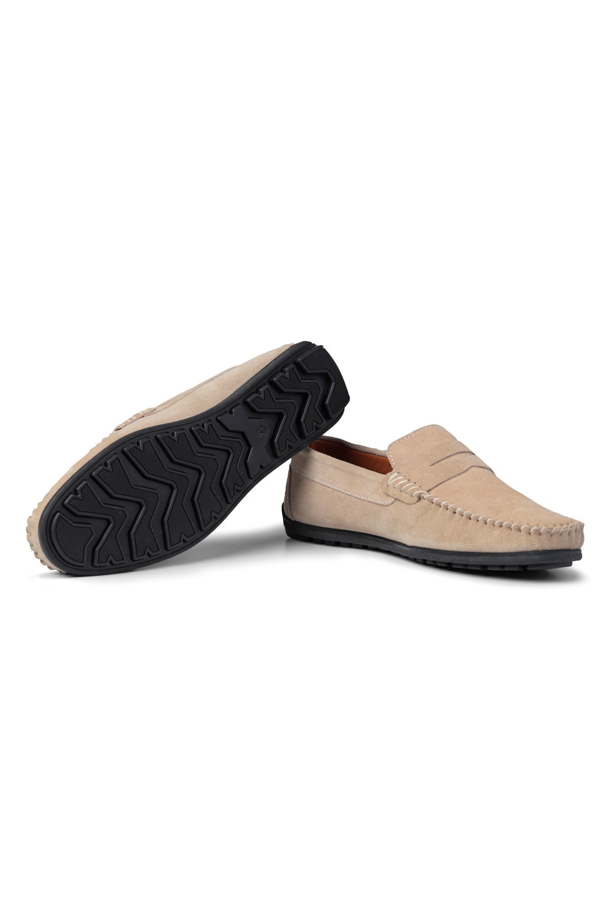 Naran Genuine Leather Men's Casual Shoes, Loafer Shoes, Light Shoes, Suede Shoes