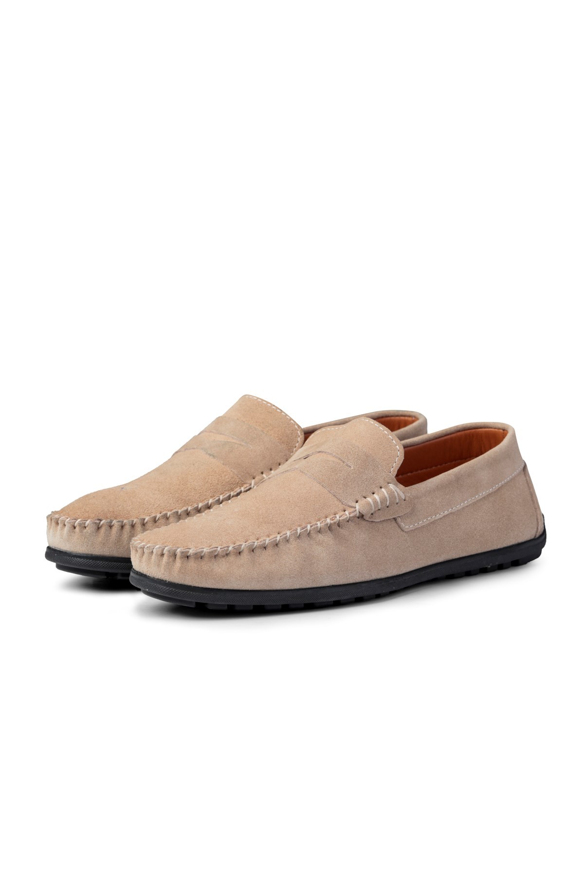 Naran Genuine Leather Men's Casual Shoes, Loafer Shoes, Light Shoes, Suede Shoes