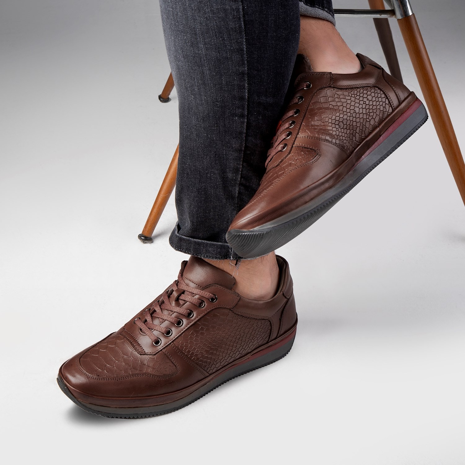 Muster Genuine Leather Men's Casual Shoes, Fur Lined Shoes, Winter Fur Lined Shoes