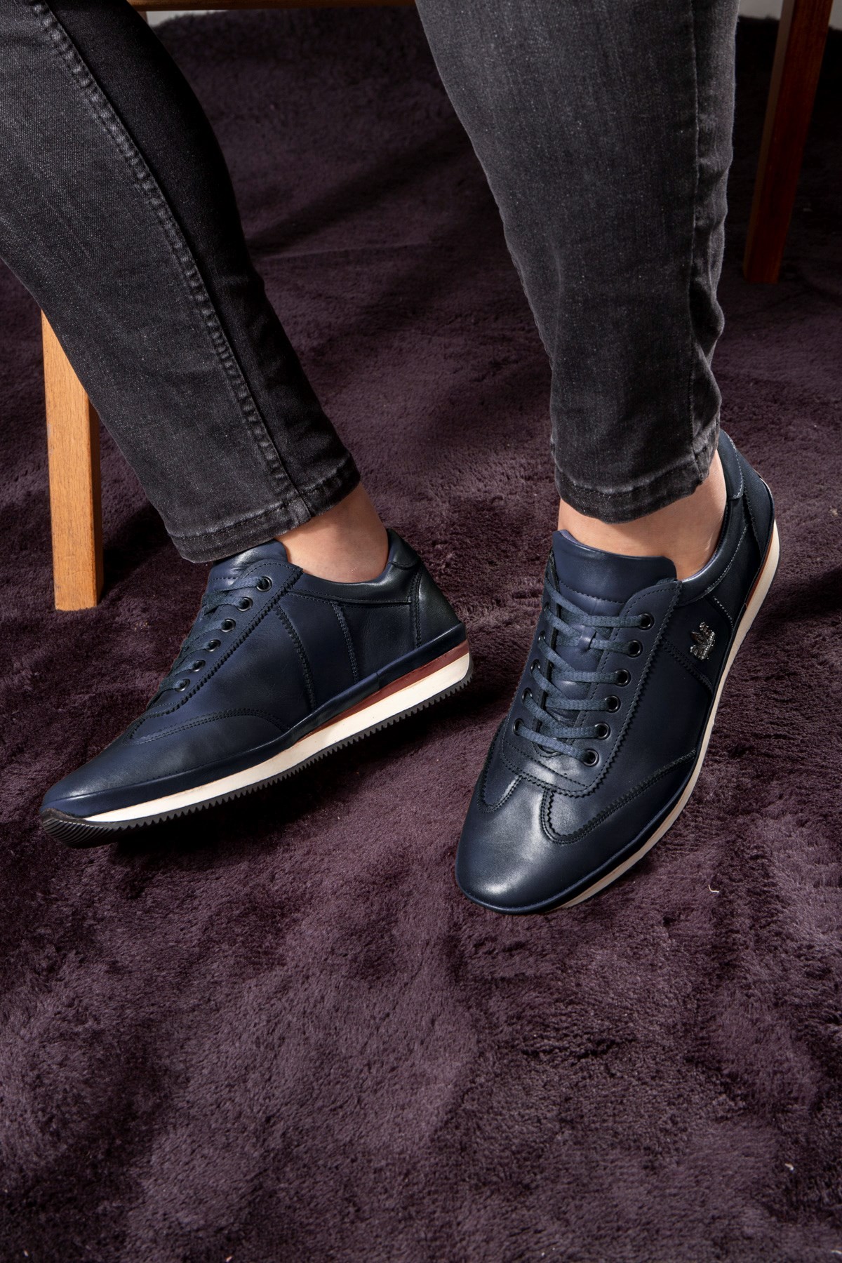 Ducavelli Royale Genuine Leather Men's Daily Shoes, Casual Shoes, 100% Leather Shoes, 4 Season Shoes