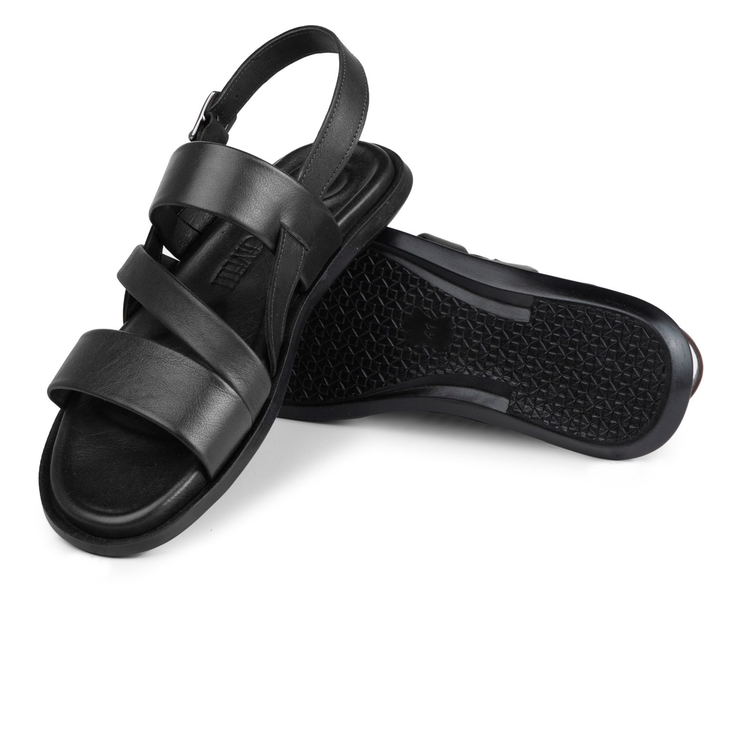 Ducavelli Roma Genuine Leather Men's Sandals, Genuine Leather Sandals, Orthopedic Sole Sandals, Light Leather