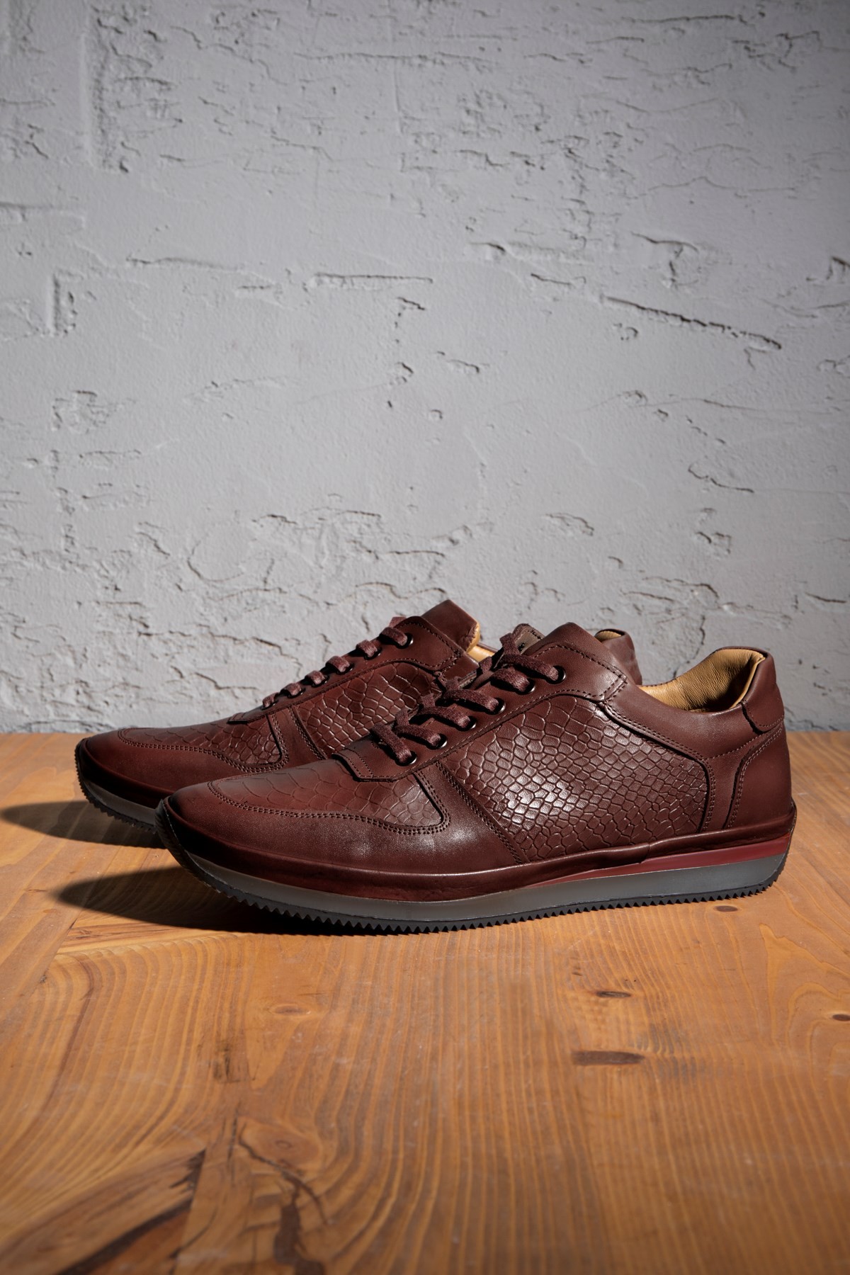 Muster Genuine Leather Men's Casual Shoes, Fur Lined Shoes, Winter Fur Lined Shoes