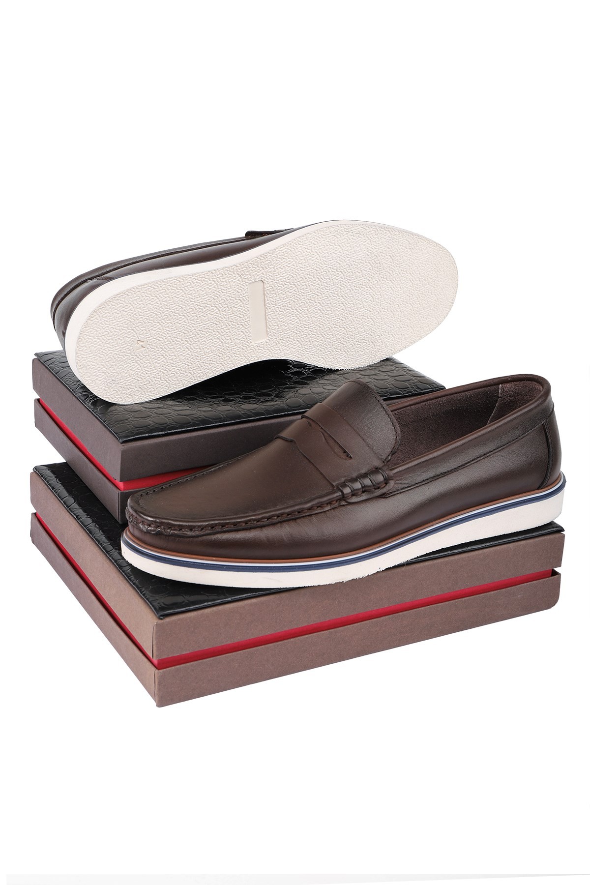 Ducavelli Vittoria Genuine Leather Men's Casual Shoes Loafer Shoes