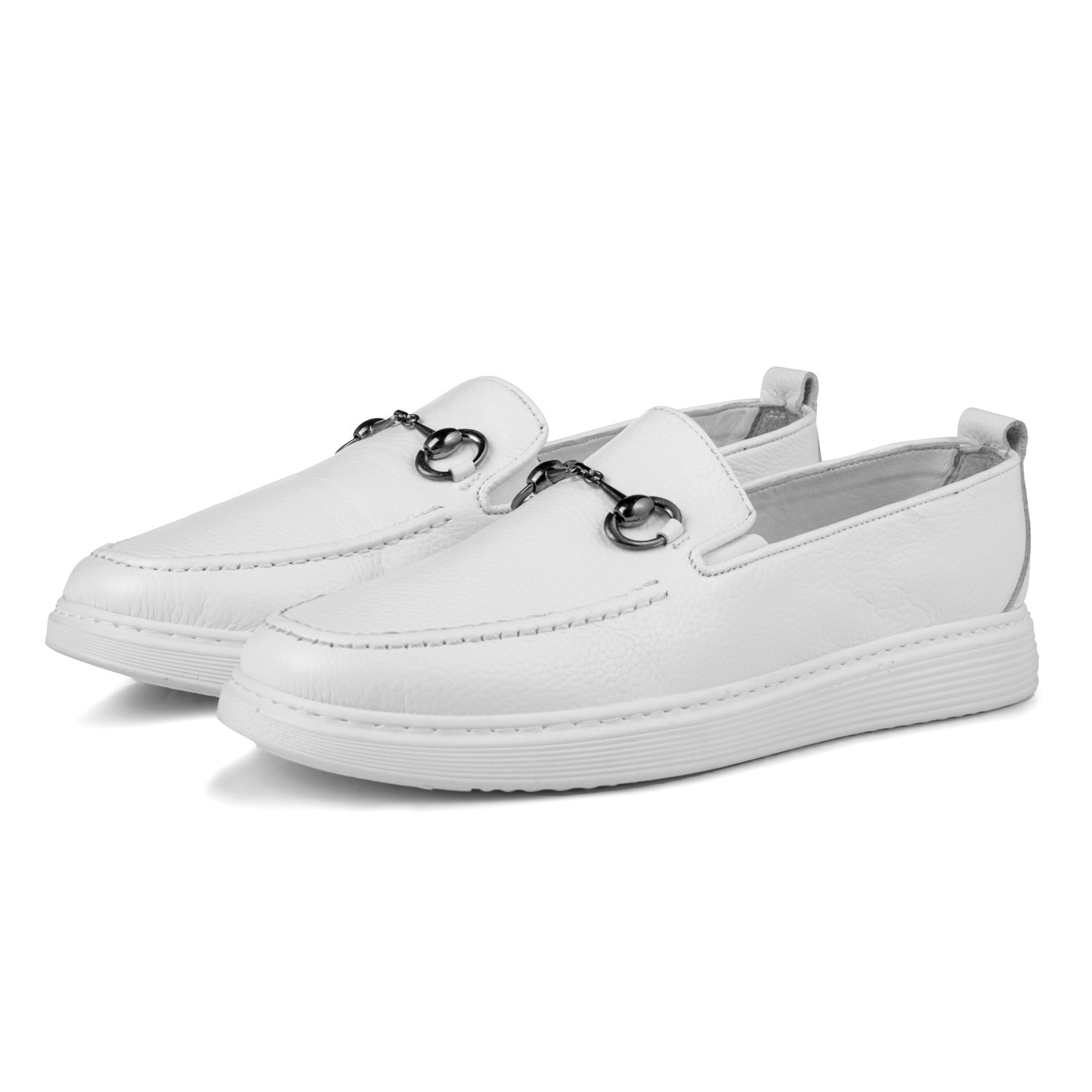 Ducavelli Anchor Genuine Leather Men's Casual Shoes, Loafer Shoes, Light Shoes, Summer Shoes