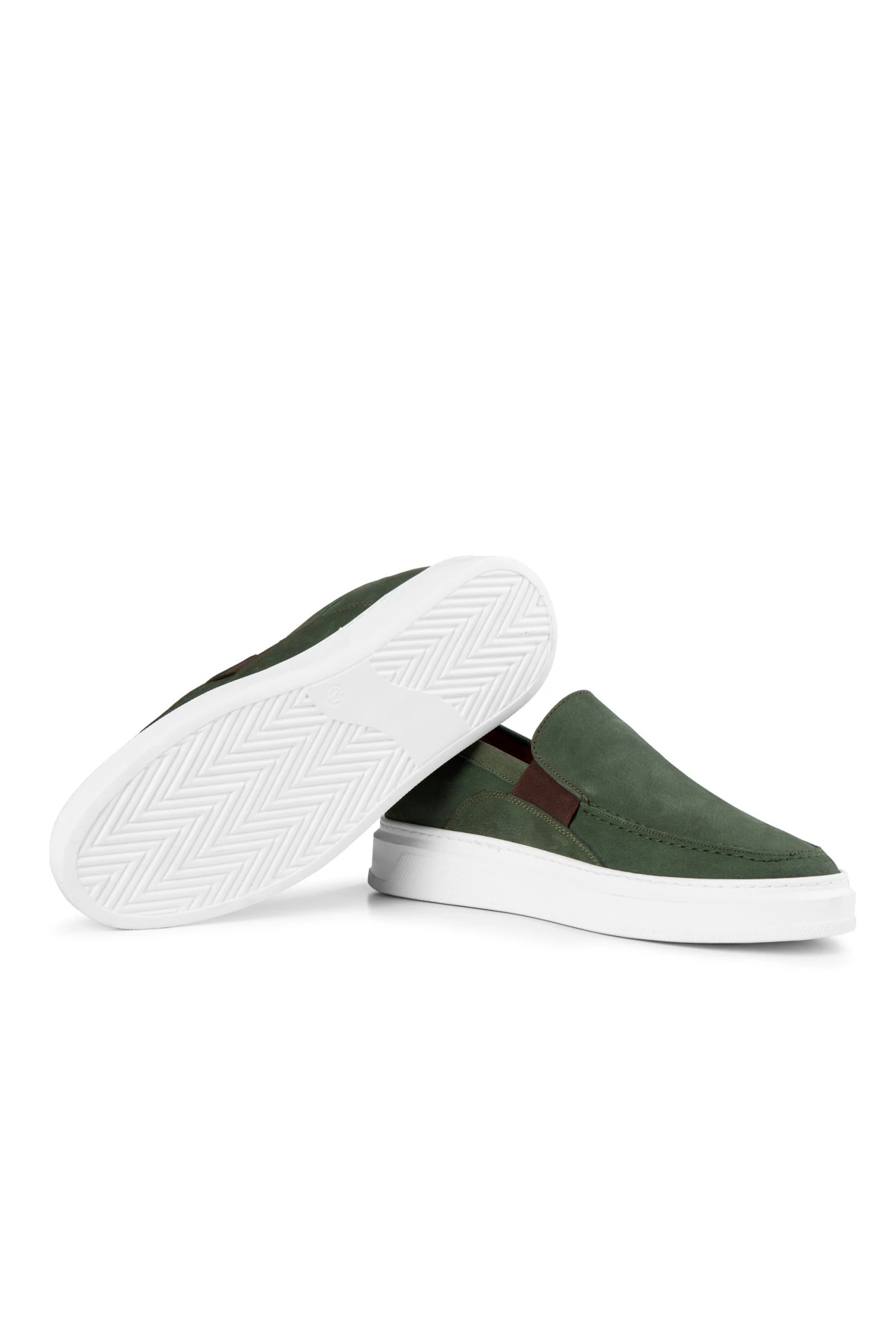 Ducavelli Menta Men's Genuine Leather Nubuck Sneaker, Loafer Sneaker, Genuine Leather Sneaker, Men's Snaker