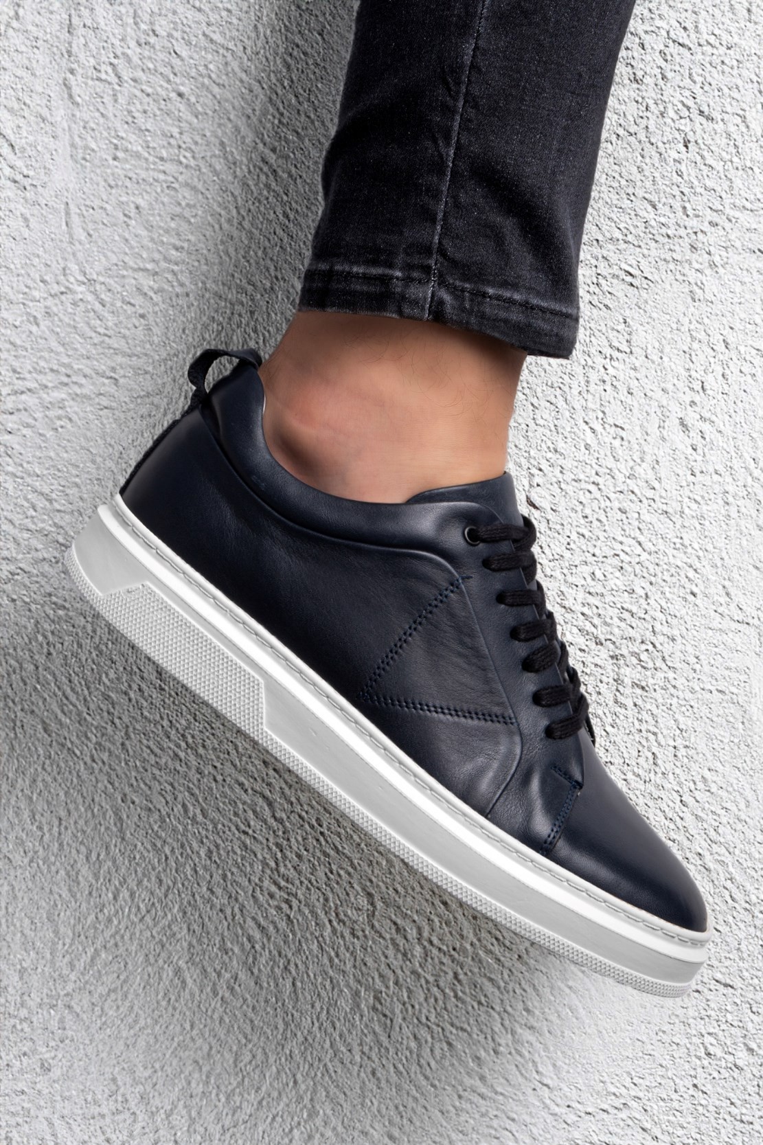 Ducavelli Correndo Men's Genuine Leather Sneakers, Lace-Up Sneakers, Genuine Leather Sneakers, Men's Sneakers