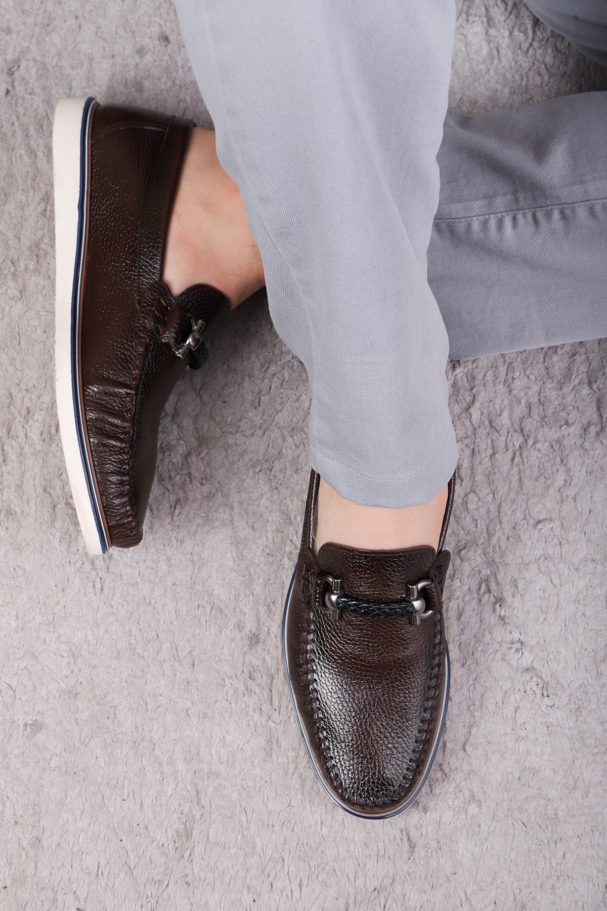 Ducavelli Ragusa Genuine Leather Men's Casual Shoes Loafer Shoes