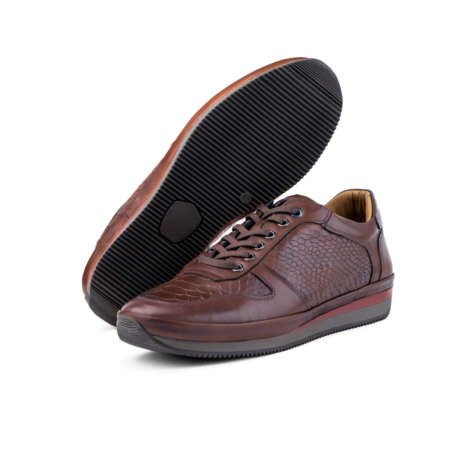 Muster Genuine Leather Men's Casual Shoes, Fur Lined Shoes, Winter Fur Lined Shoes