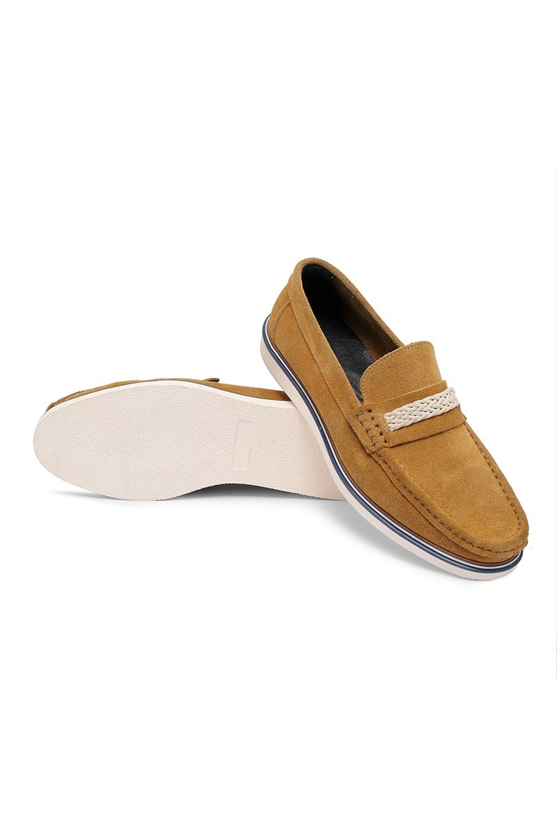 Ducavelli Trapani Genuine Leather Suede Men's Casual Shoes Loafer Shoes