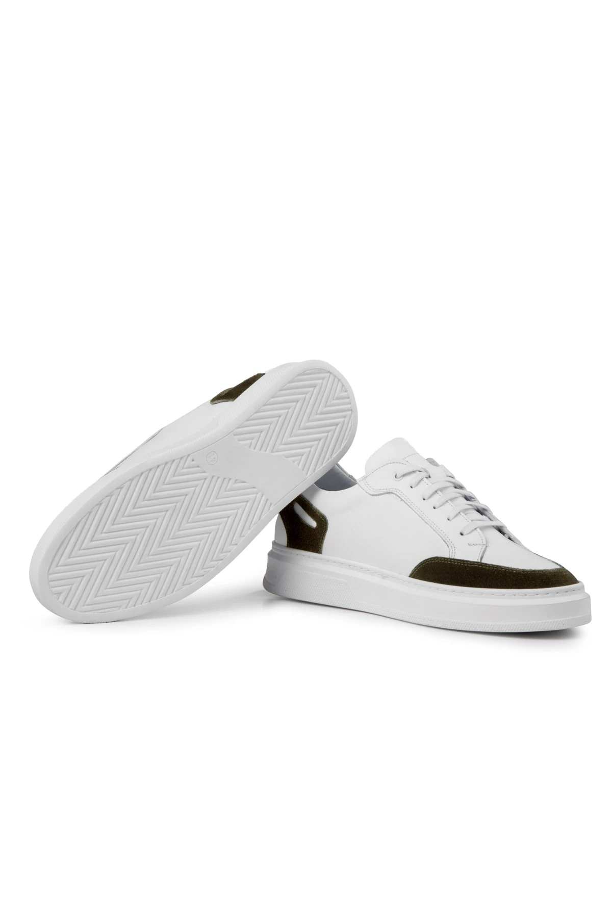 Ducavelli Tarona Men's Genuine Leather Sneakers, Lace-Up Sneakers, Genuine Leather Sneakers, Men's Sneakers