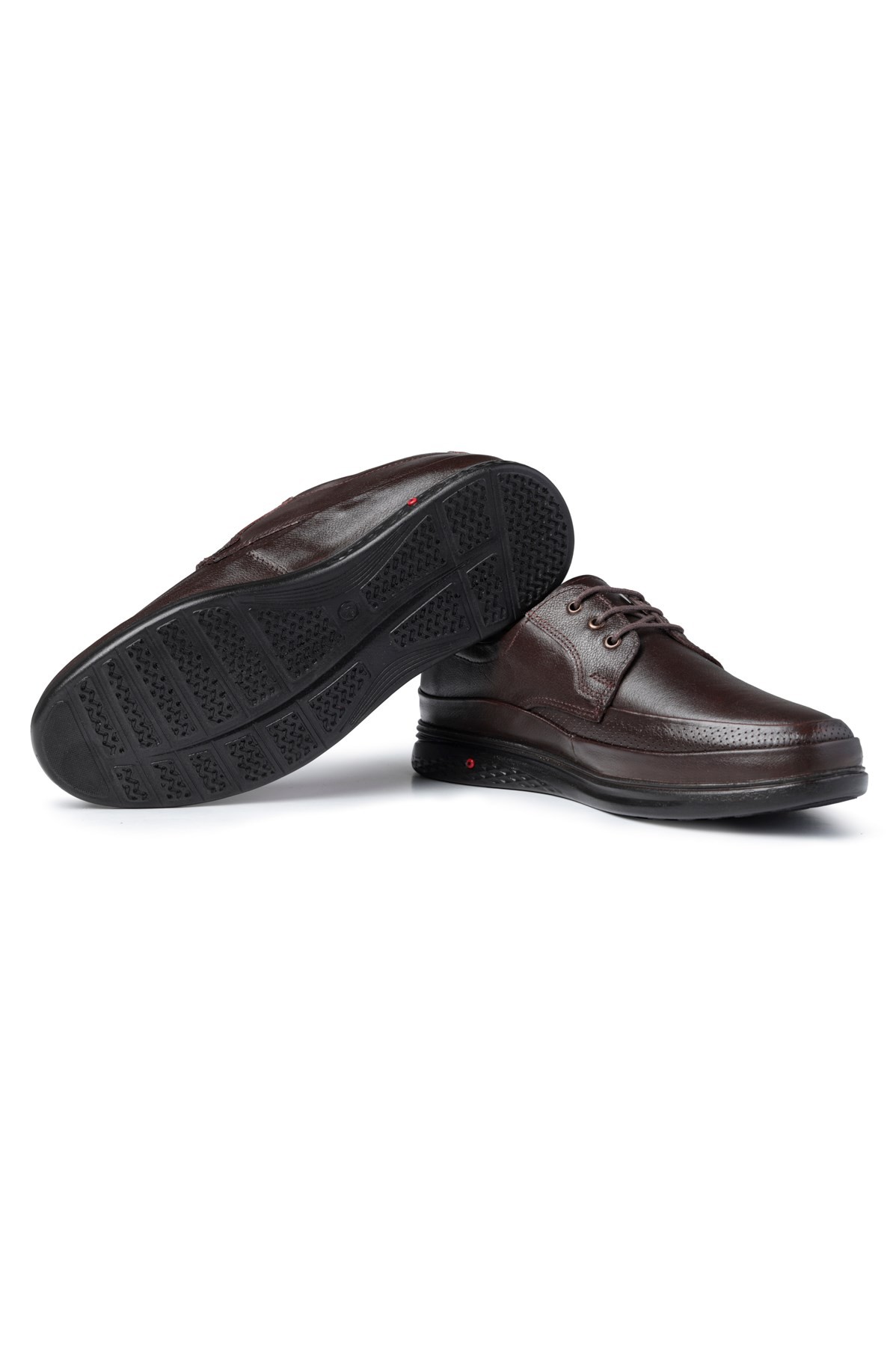 Poce Genuine Leather Comfort Orthopedic Men's Casual Shoes, Father Shoes, Orthopedic Shoes