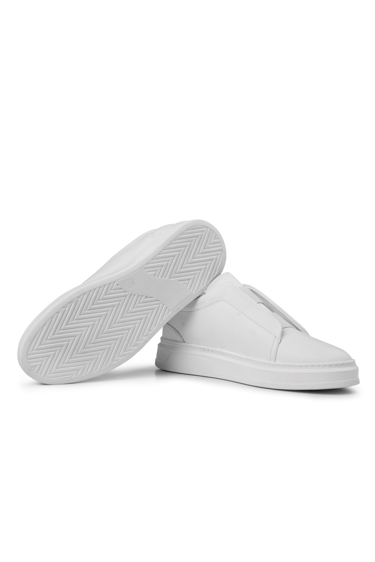 Ducavelli Espo Men's Genuine Leather Sneakers, Elastic Sneakers, Genuine Leather Sneakers, Men's Sneakers