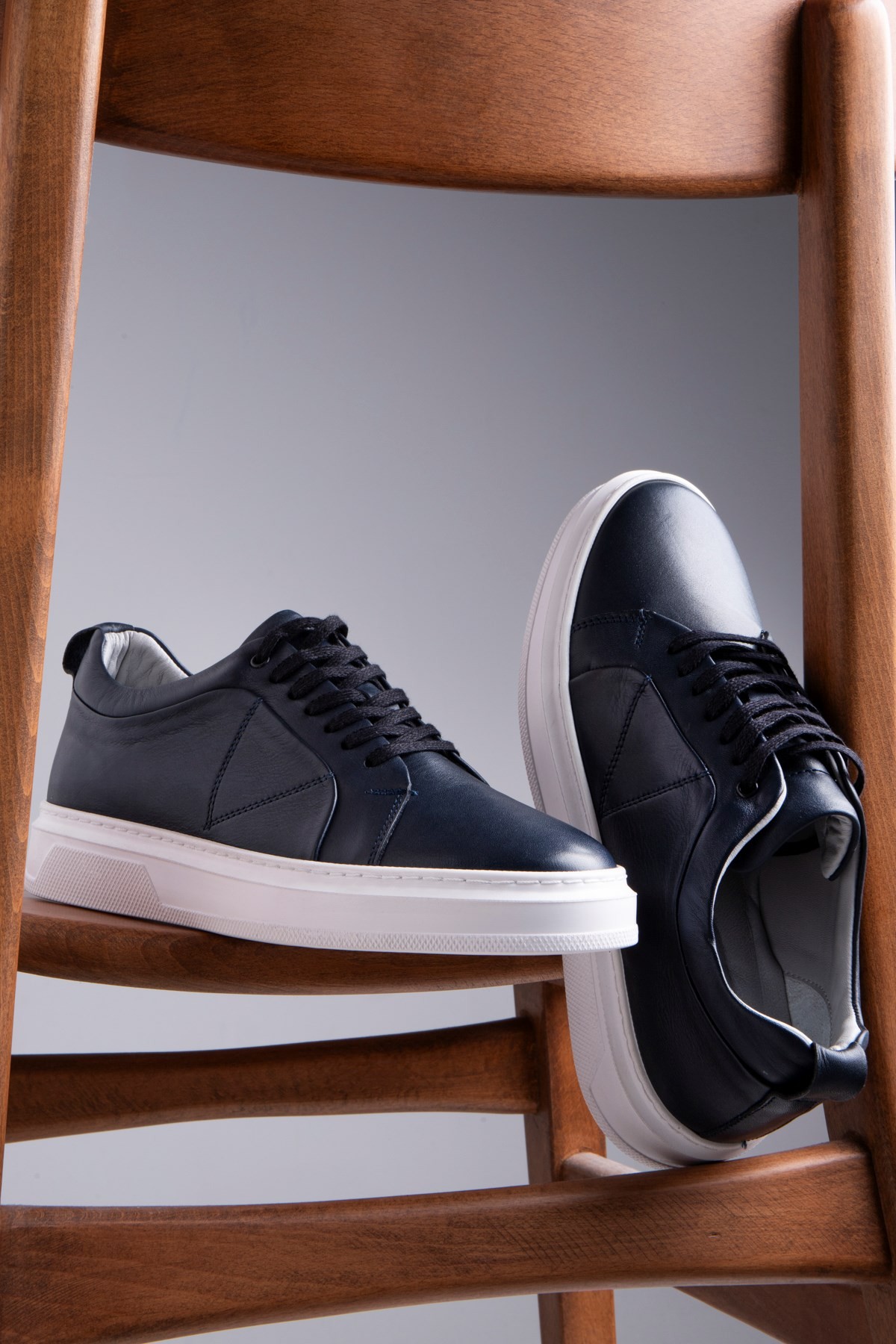 Ducavelli Correndo Men's Genuine Leather Sneakers, Lace-Up Sneakers, Genuine Leather Sneakers, Men's Sneakers