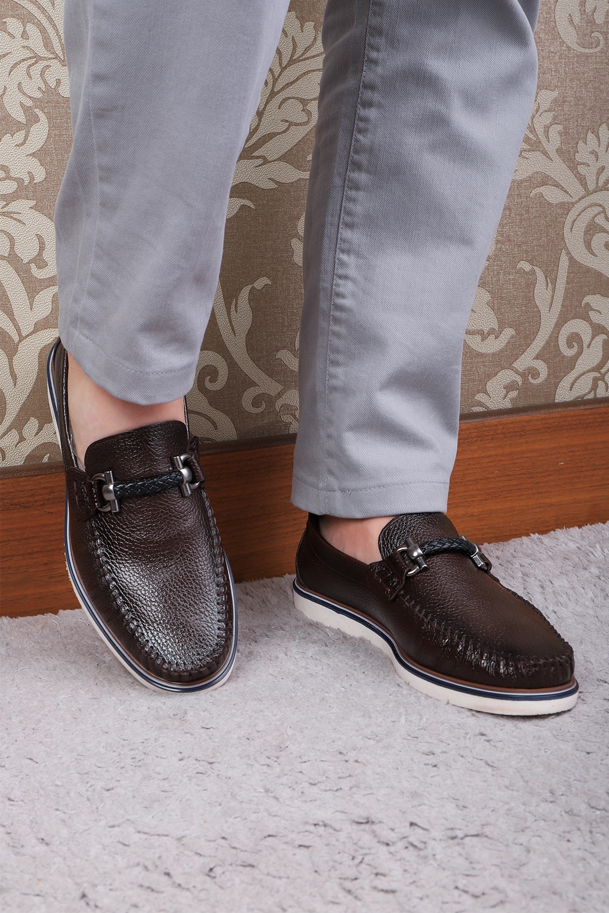 Ducavelli Ragusa Genuine Leather Men's Casual Shoes Loafer Shoes