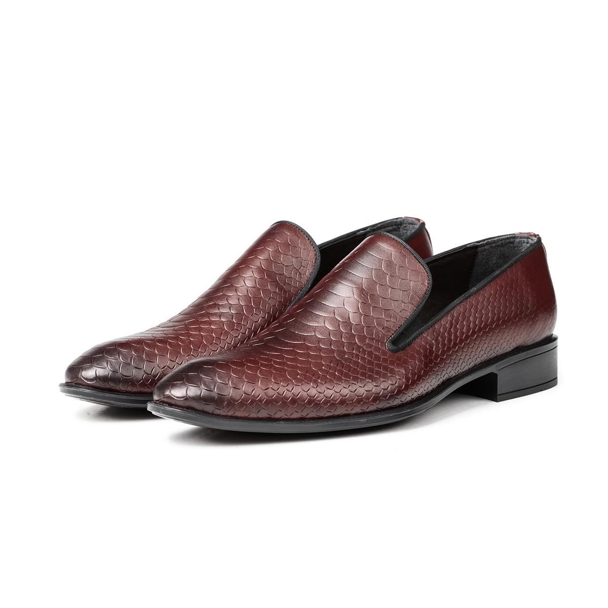 Ducavelli Alligator Hakiki Deri Erkek Klasik Ayakkabı, Loafer Klasik Ayakkabı, Makosen Ayakkabı