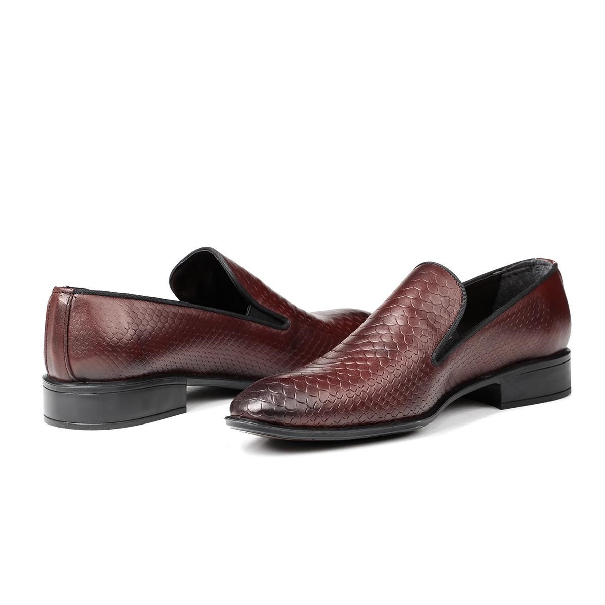 Ducavelli Alligator Hakiki Deri Erkek Klasik Ayakkabı, Loafer Klasik Ayakkabı, Makosen Ayakkabı