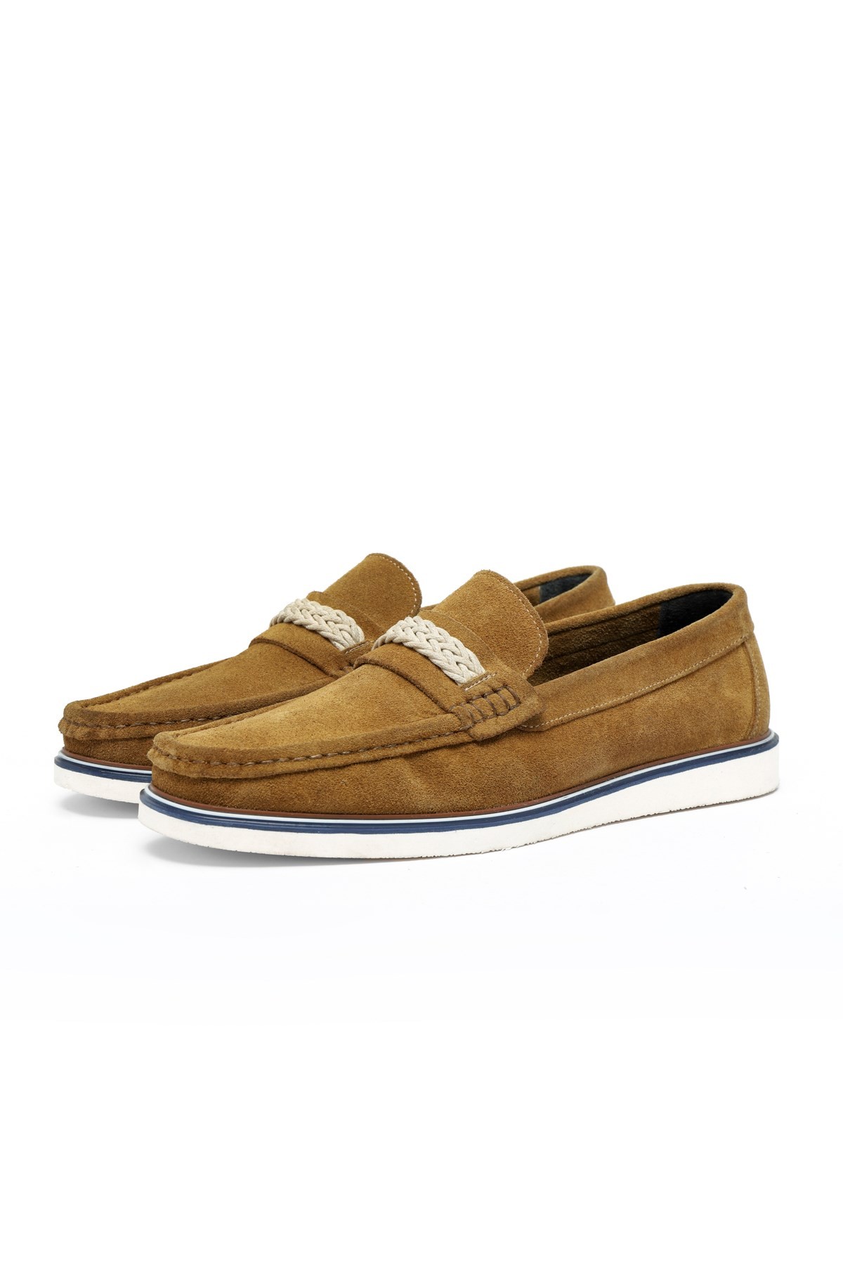 Ducavelli Trapani Genuine Leather Suede Men's Casual Shoes Loafer Shoes