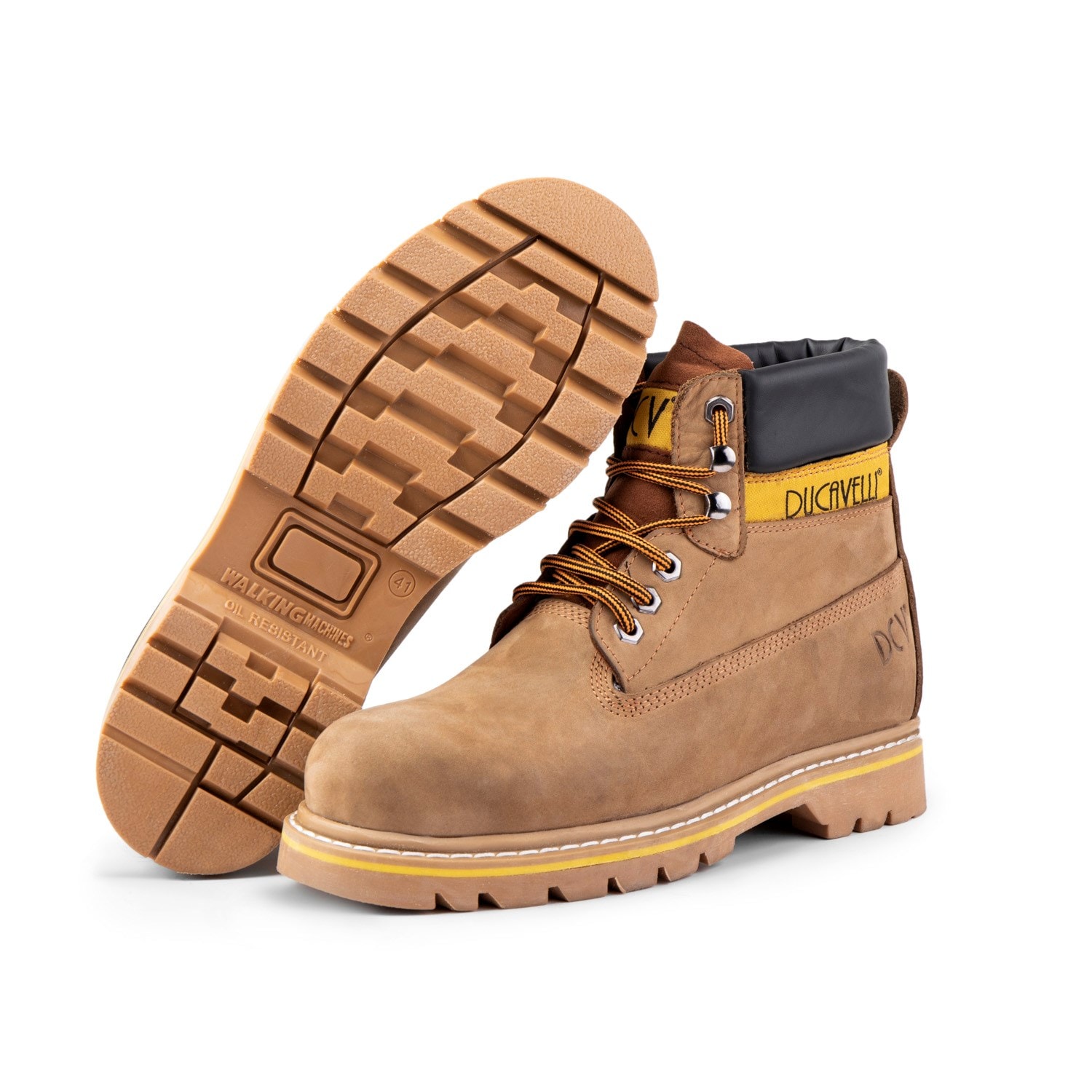 Ducavelli Desert Genuine Leather Nubuck Lace-Up Men's Boots