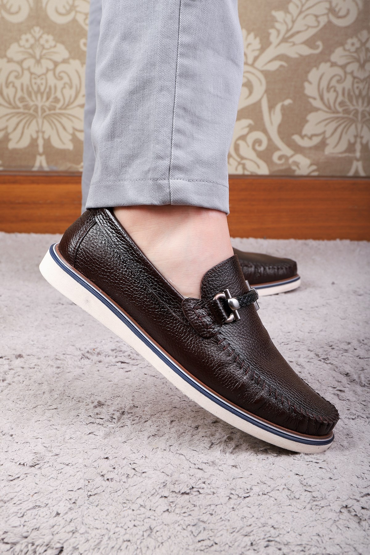 Ducavelli Ragusa Genuine Leather Men's Casual Shoes Loafer Shoes