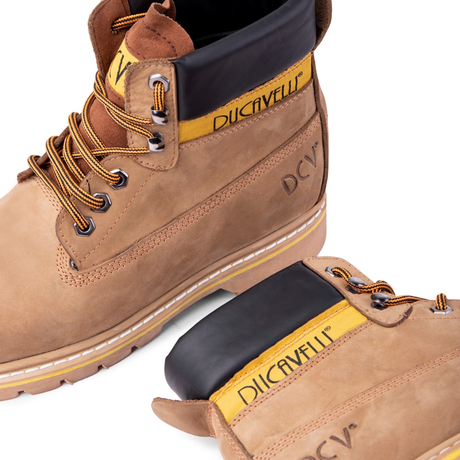 Ducavelli Desert Genuine Leather Nubuck Lace-Up Men's Boots