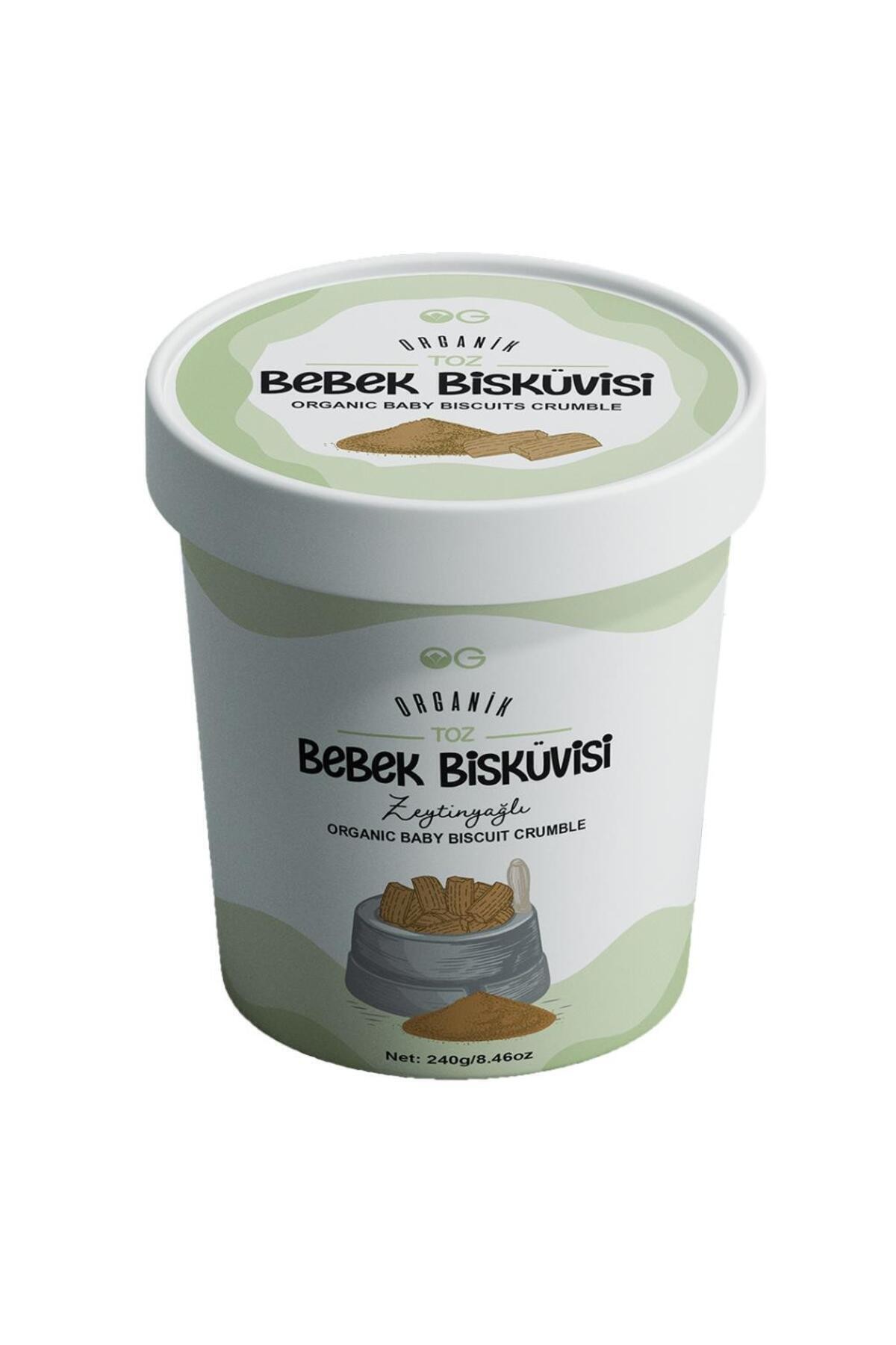 Organik Toz Bebek Bisküvisi 240 Gr +6 Ay