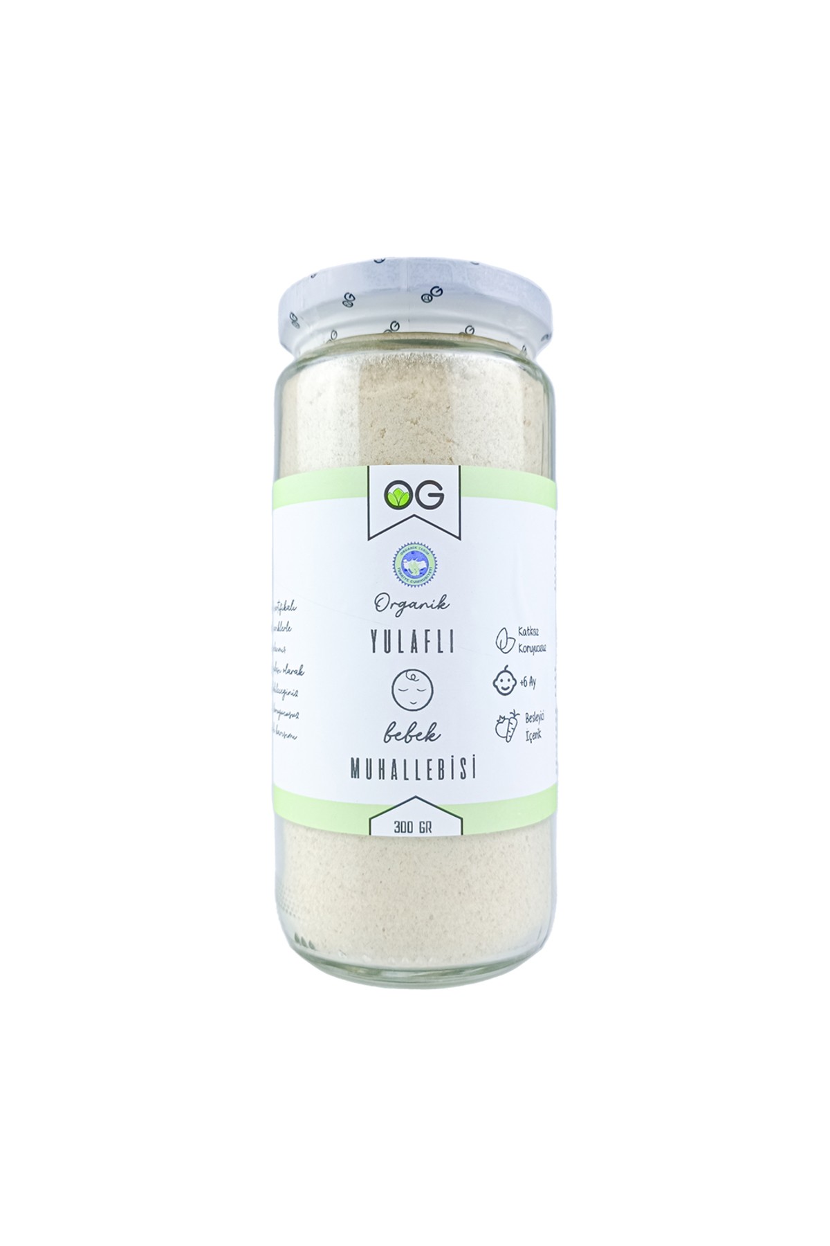 Organik Yulaflı Bebek Muhallebisi Karışımı 300 gr 6 Ay