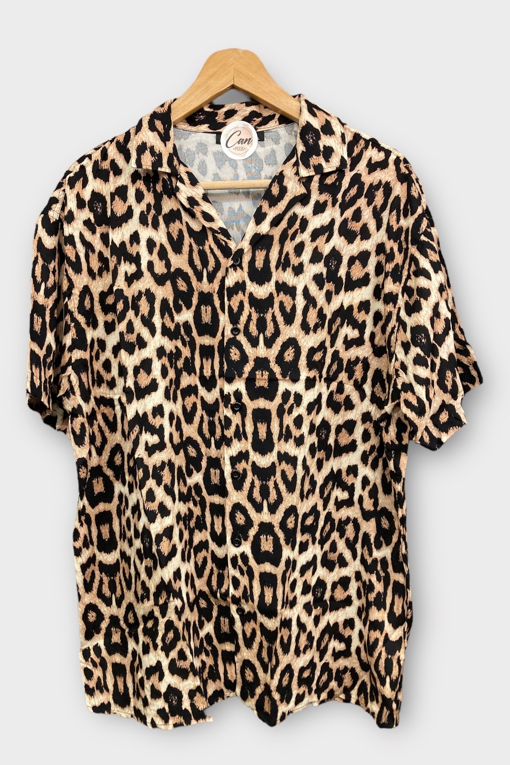 Leopar Desen Rahat Kesim Gömlek - TH332  