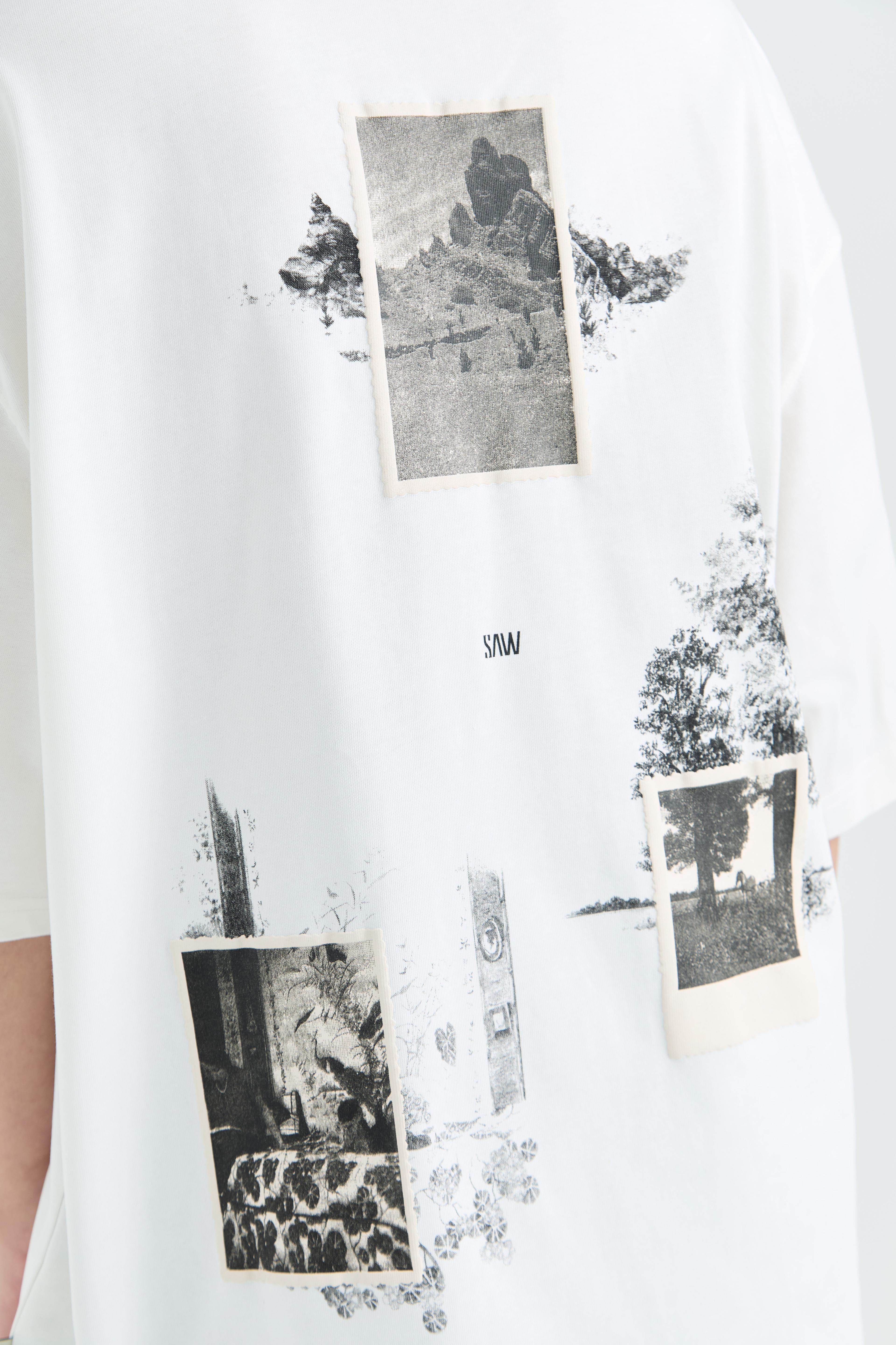Portrait of Generation Oversize %100 Pamuk T-Shirt - Beyaz