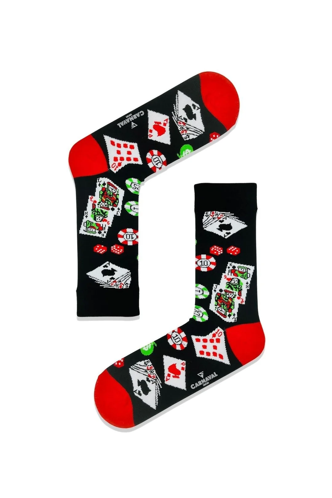 Poker Desenli Çorap (36-44 Numaraya Uygun)