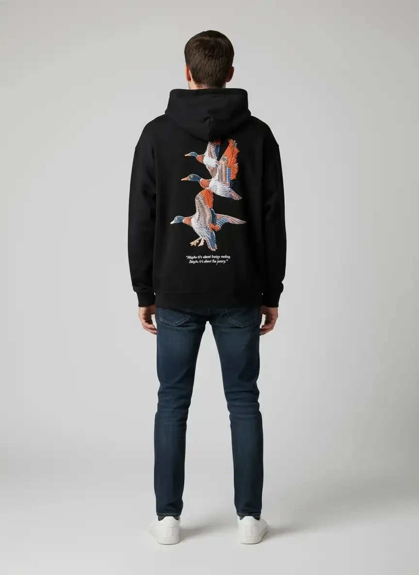 STORY Oversize Hoodie - %100 Pamuk - Siyah