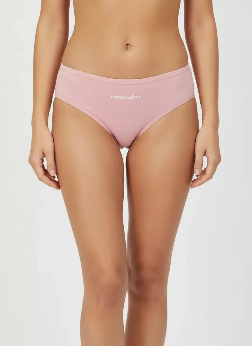 3'lü Bikini Kadın Külot - (Marshmallow/Cherry/Straciatella) %95 Pamuk %5 Elastan