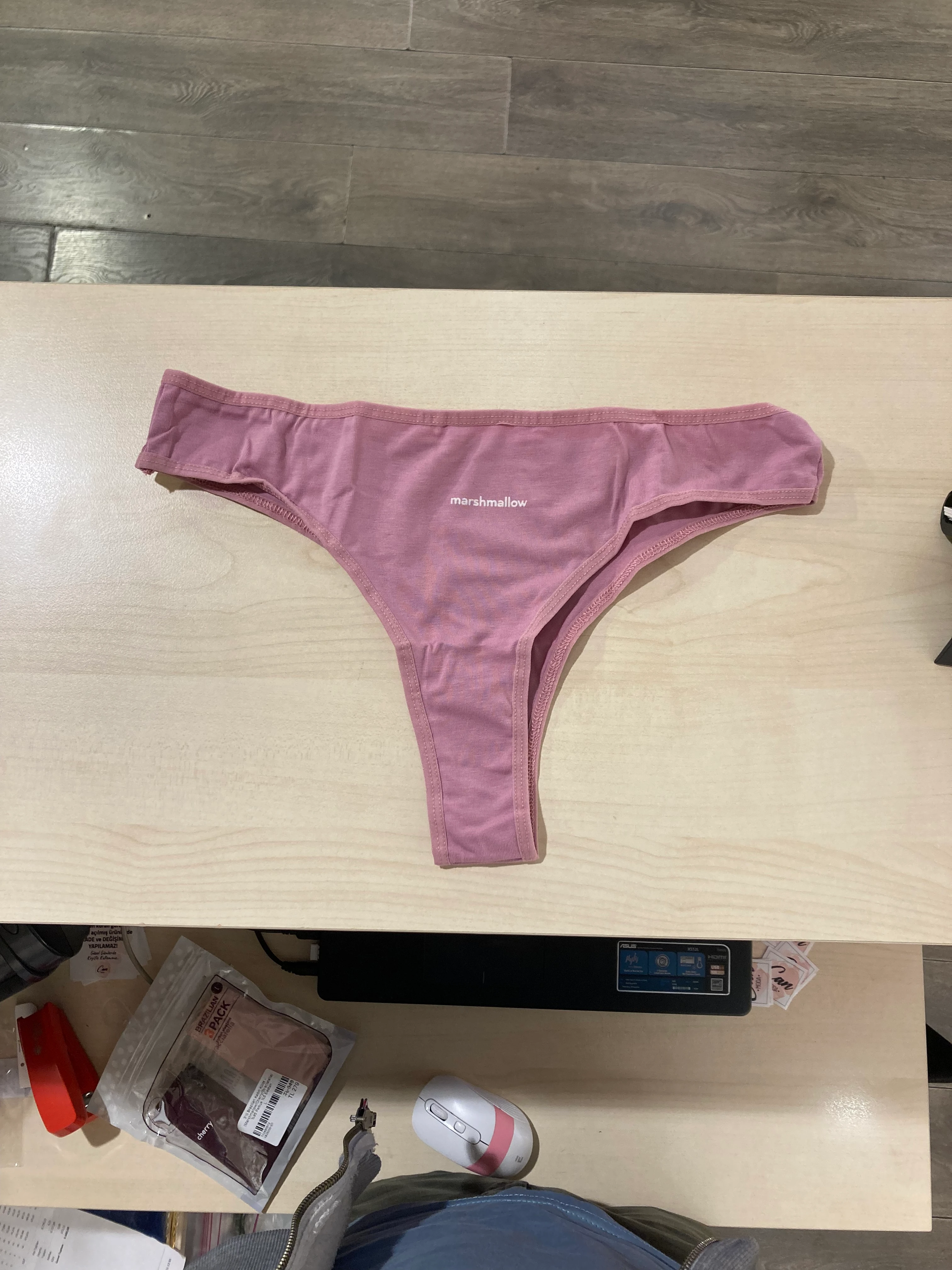 3'lü Brazilian Kadın Külot - (Marshmallow/Cherry/Straciatella) %95 Pamuk %5 Elastan