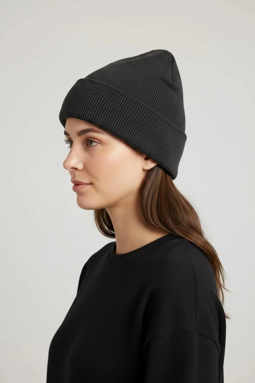 KADIN ERKEK BASIC PAMUKLU BERE - ANTRASİT